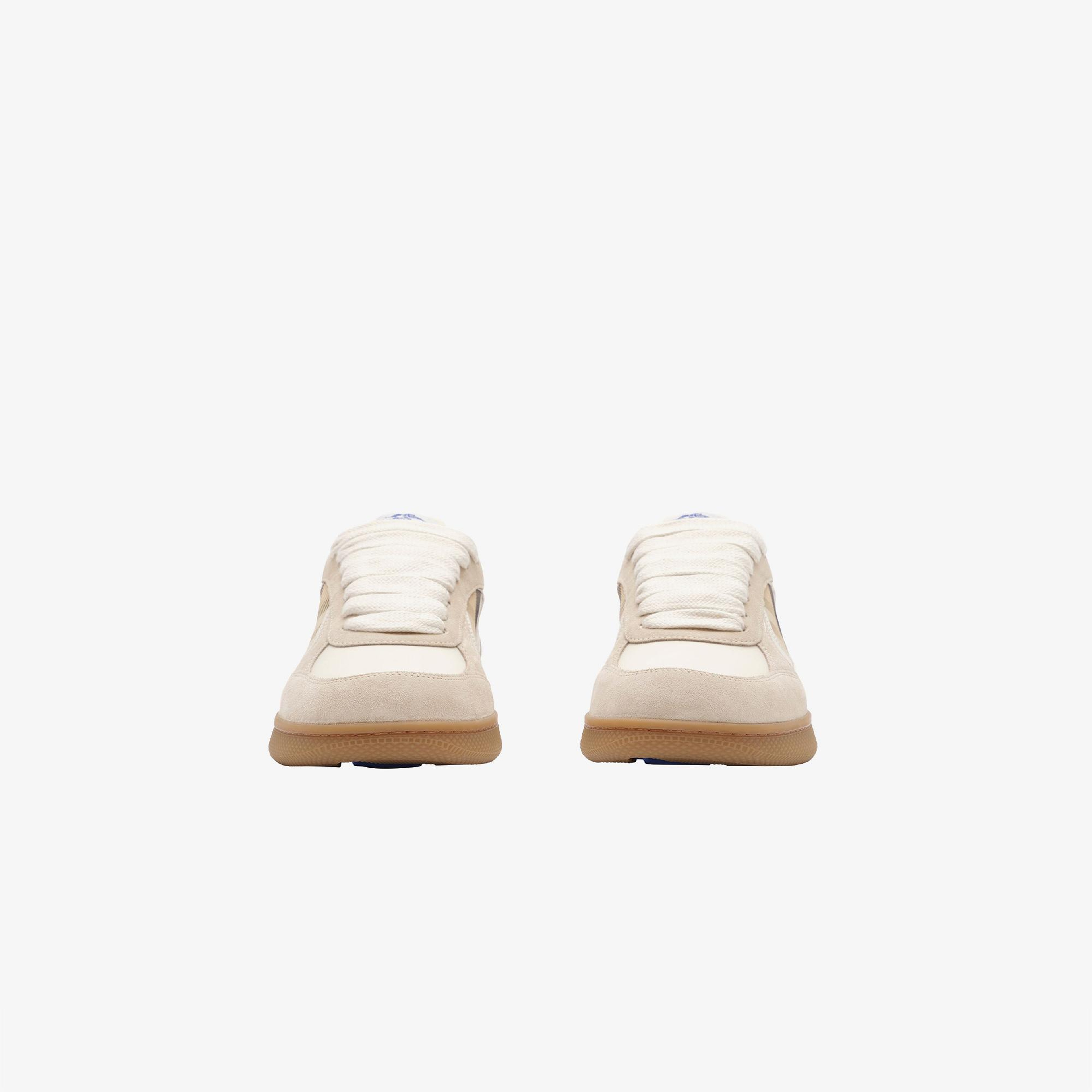 Burberry New Terrace Mix Kadın Krem Sneaker