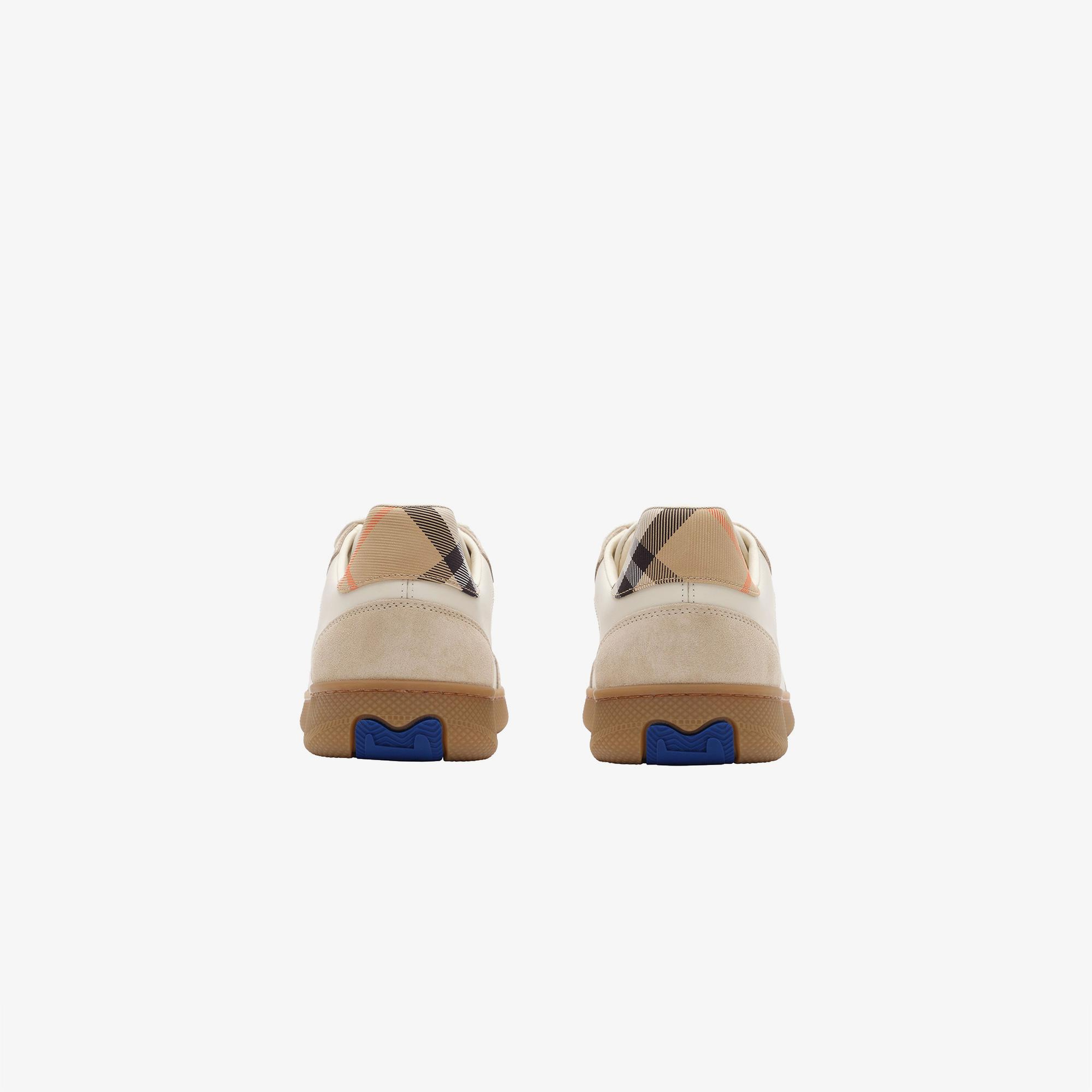 Burberry New Terrace Mix Kadın Krem Sneaker