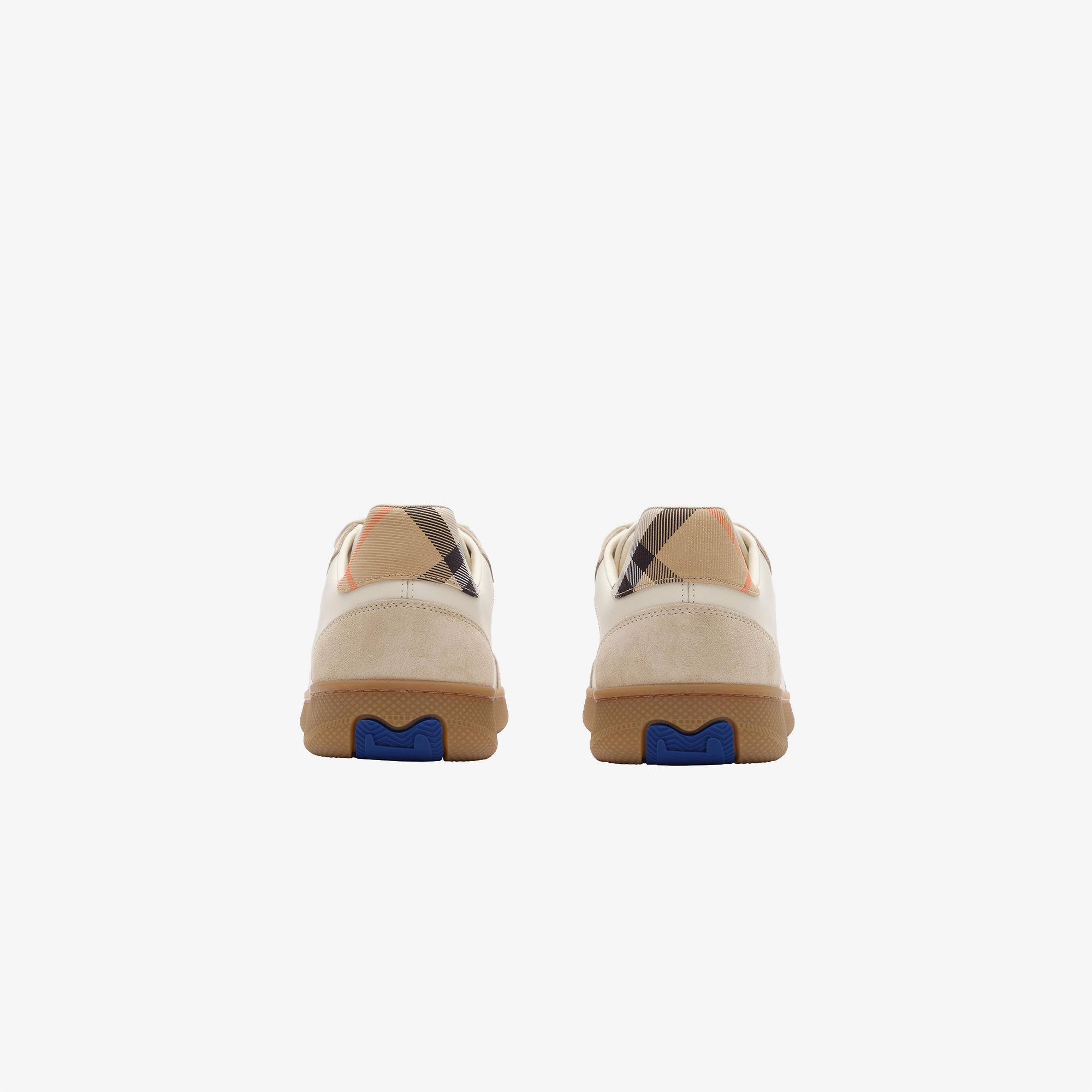 Burberry New Terrace Mix Kadın Krem Sneaker