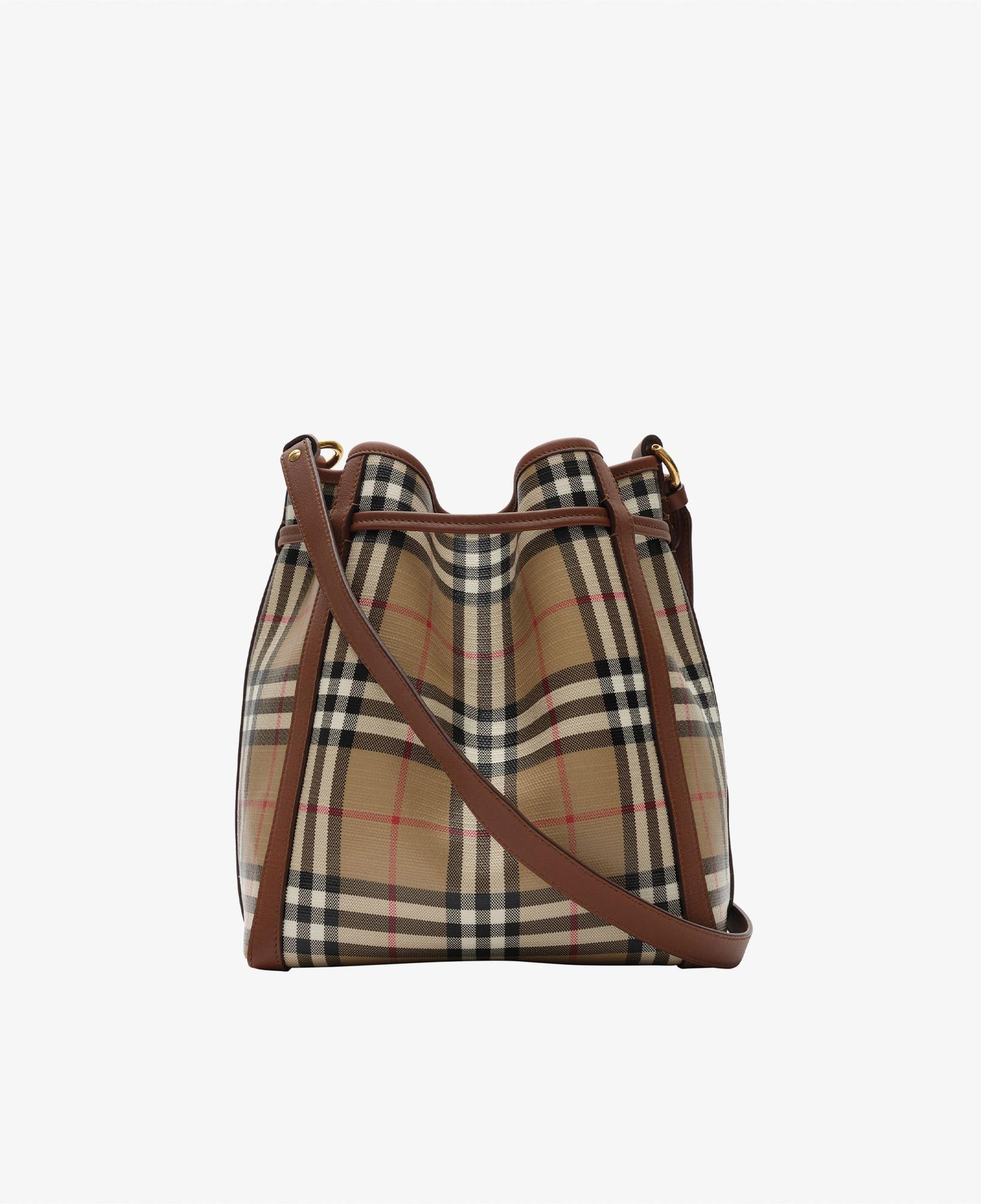 Burberry Drawstring Bucket Kadın Bej Omuz Çantası