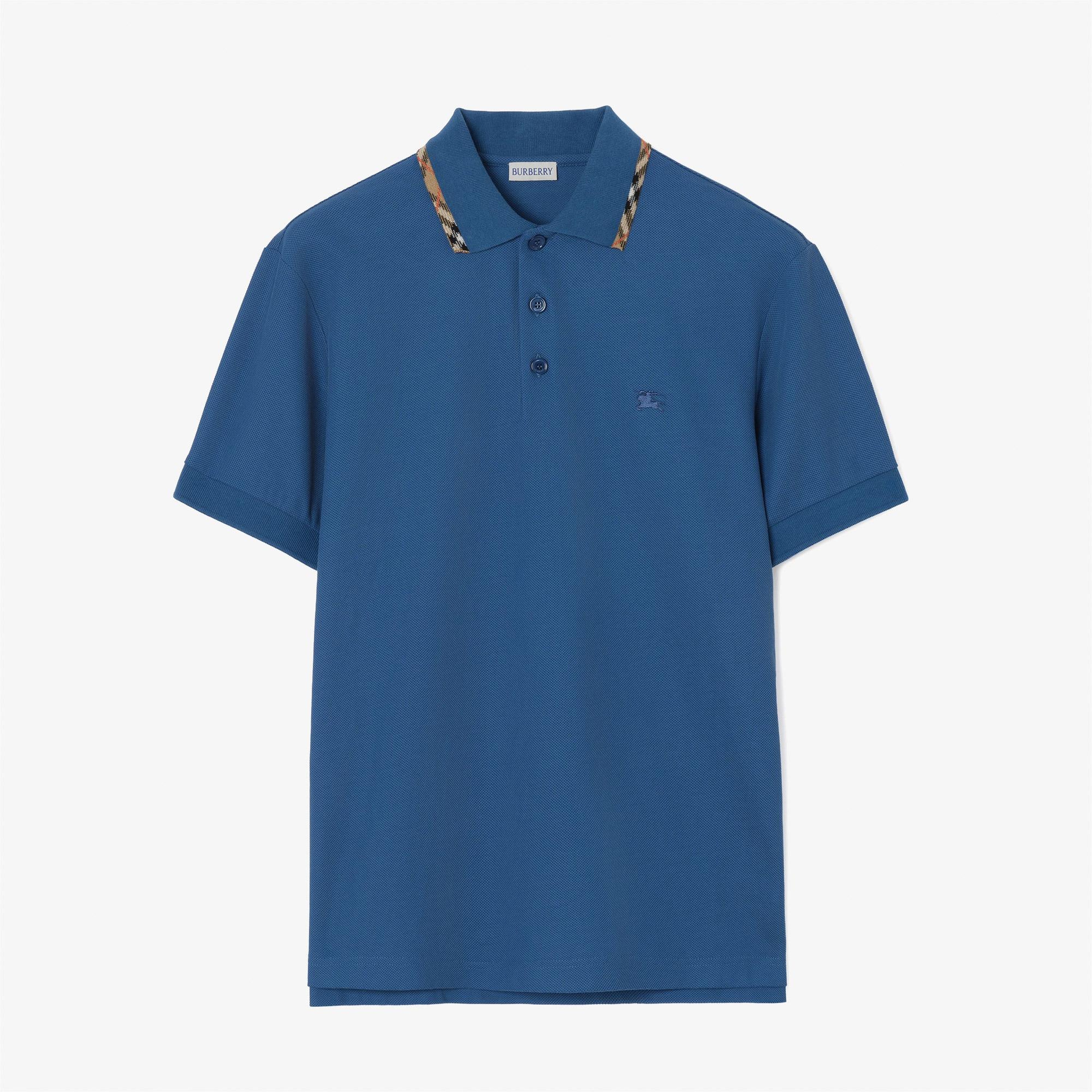 Burberry Eddie Erkek Mavi Polo