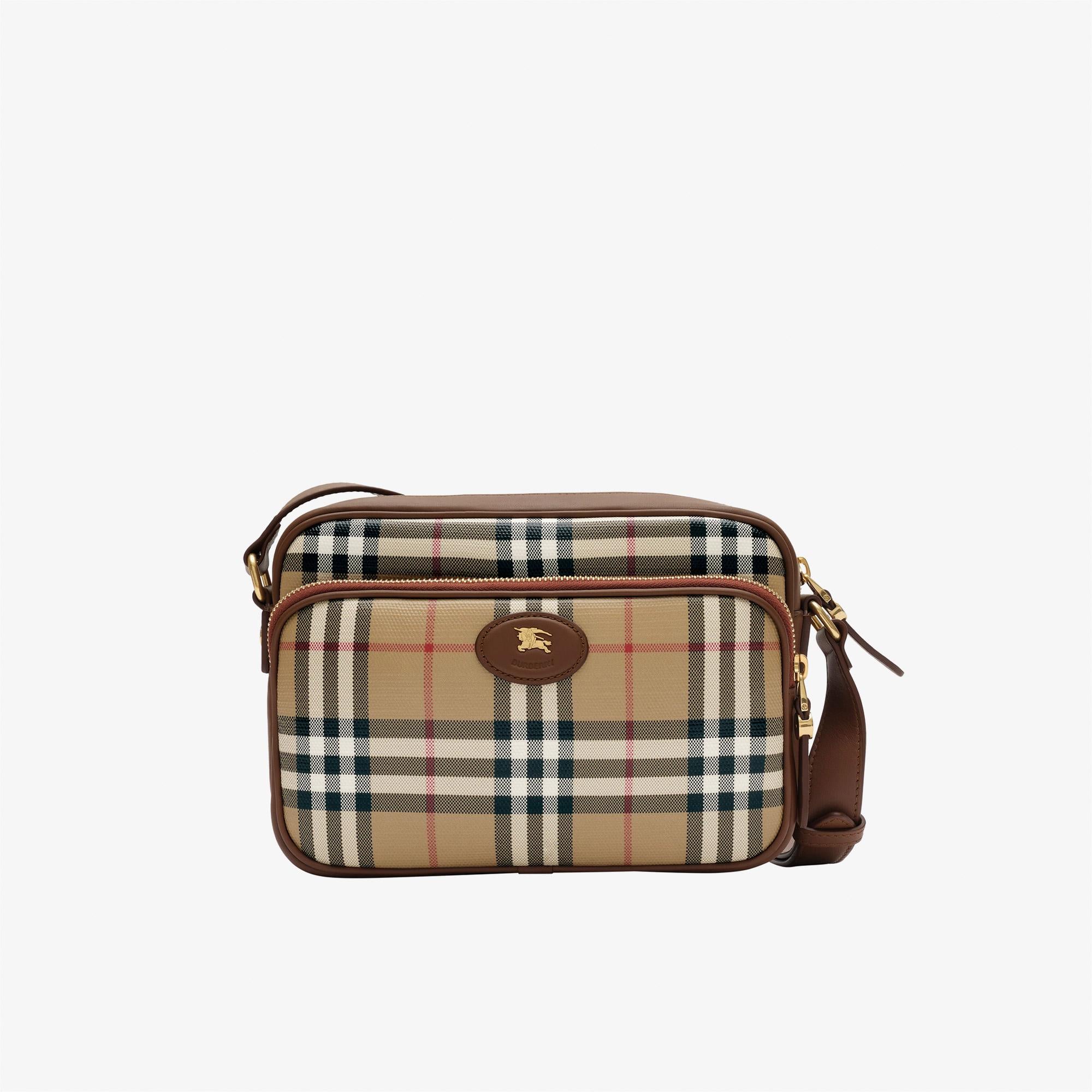 Burberry Pocket Crossbody Bin Erkek Bej Omuz Çantası