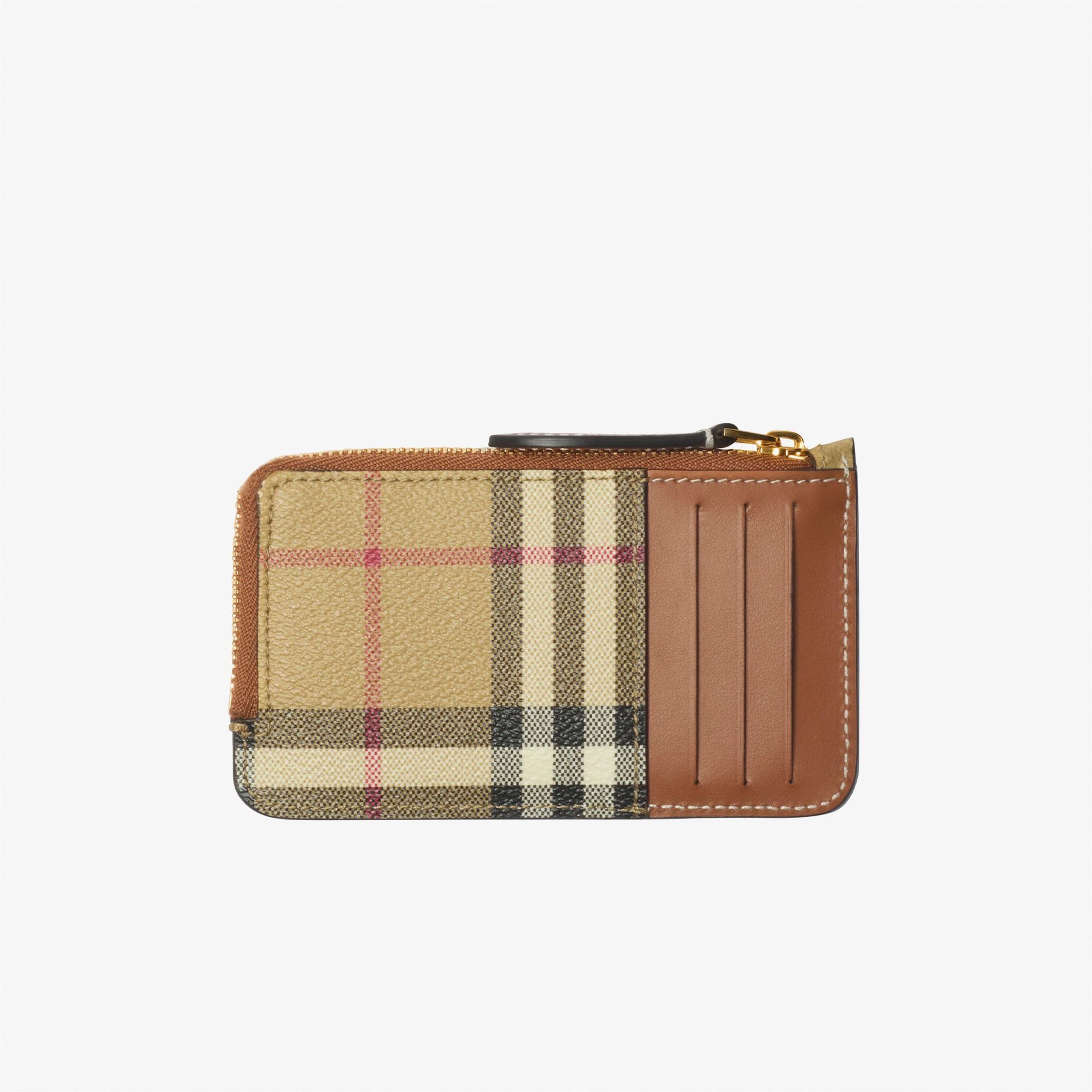 Burberry Check Zip Kadın Bej Kartlık