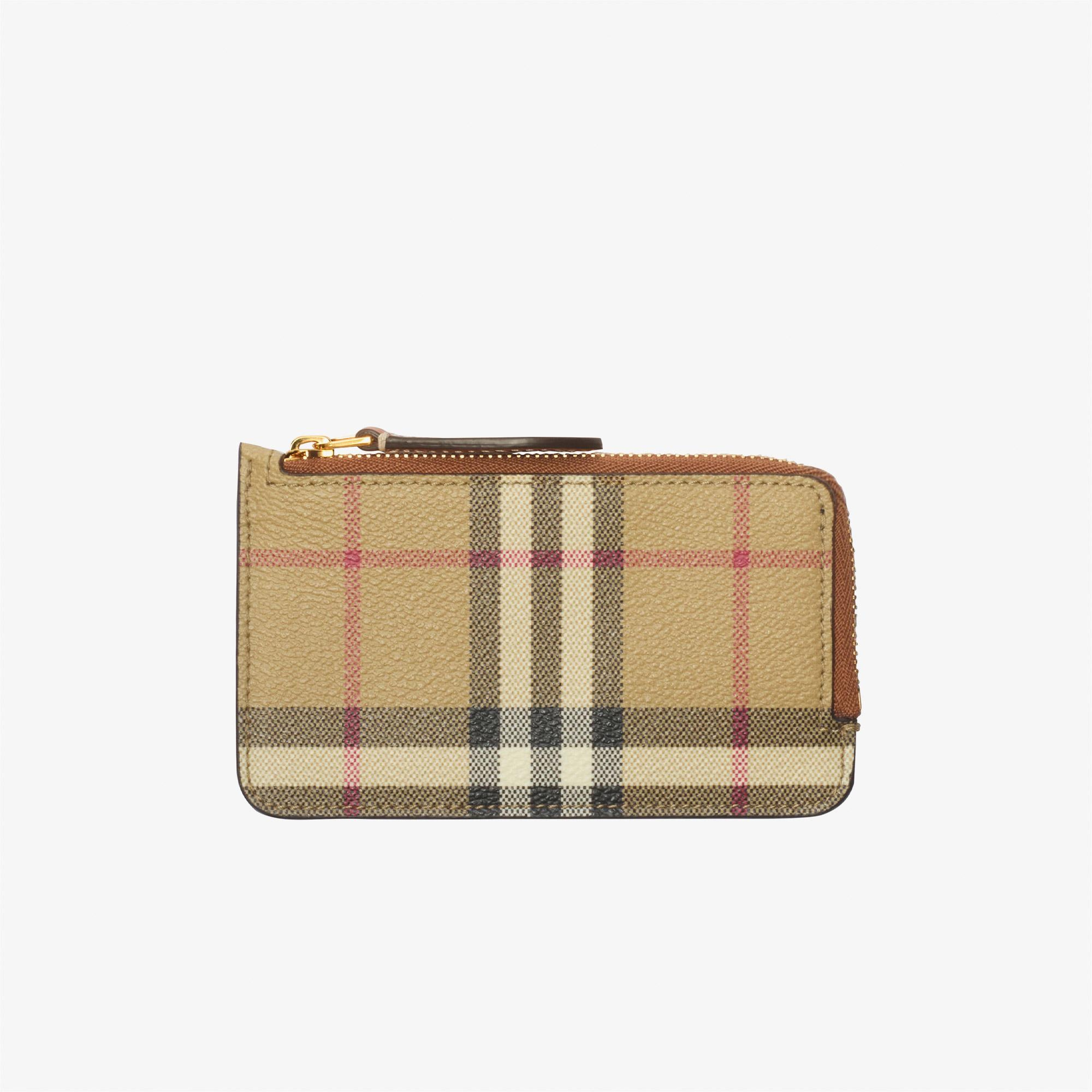 Burberry Check Zip Kadın Bej Kartlık
