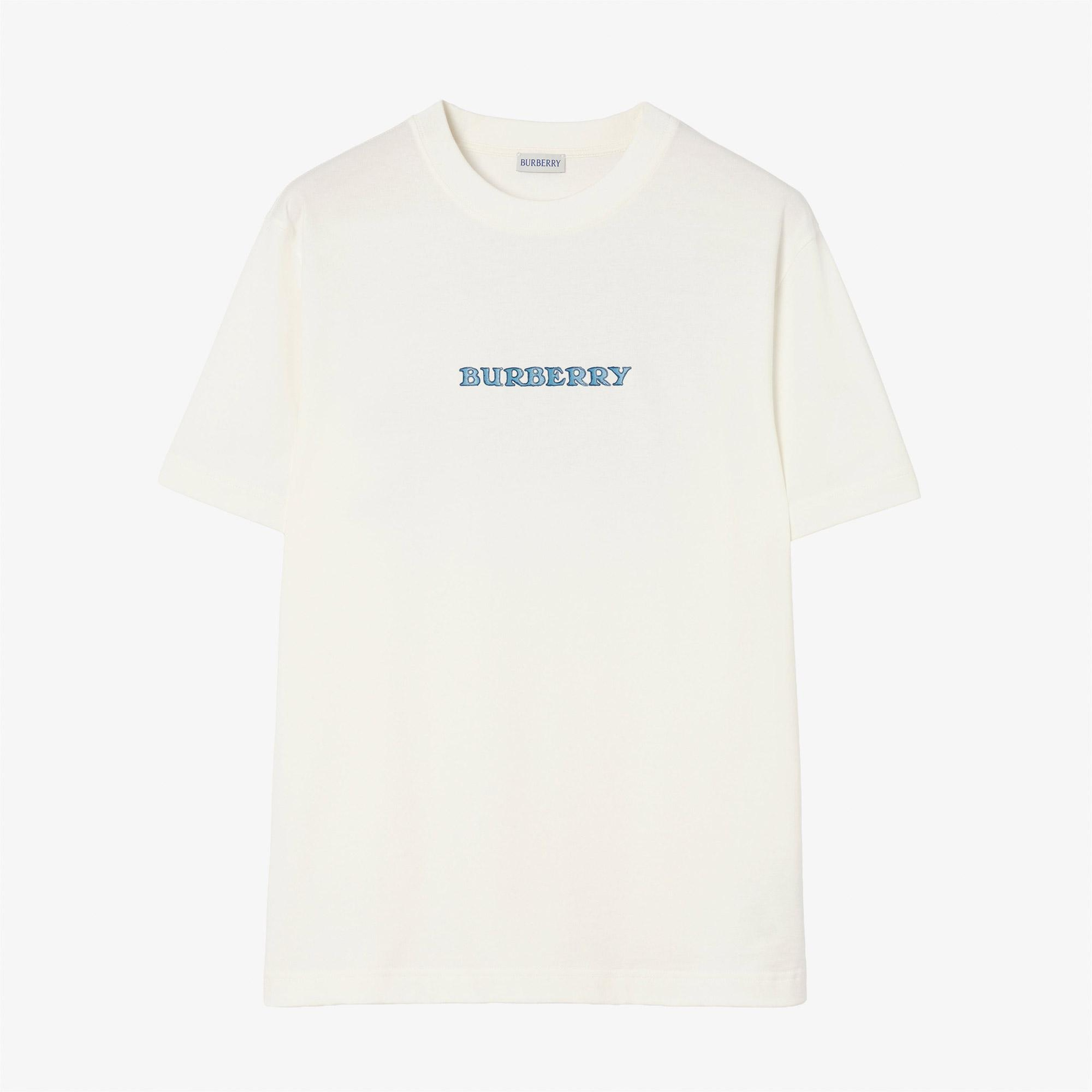 Burberry Ryan Big Ekd Erkek Beyaz T-Shirt