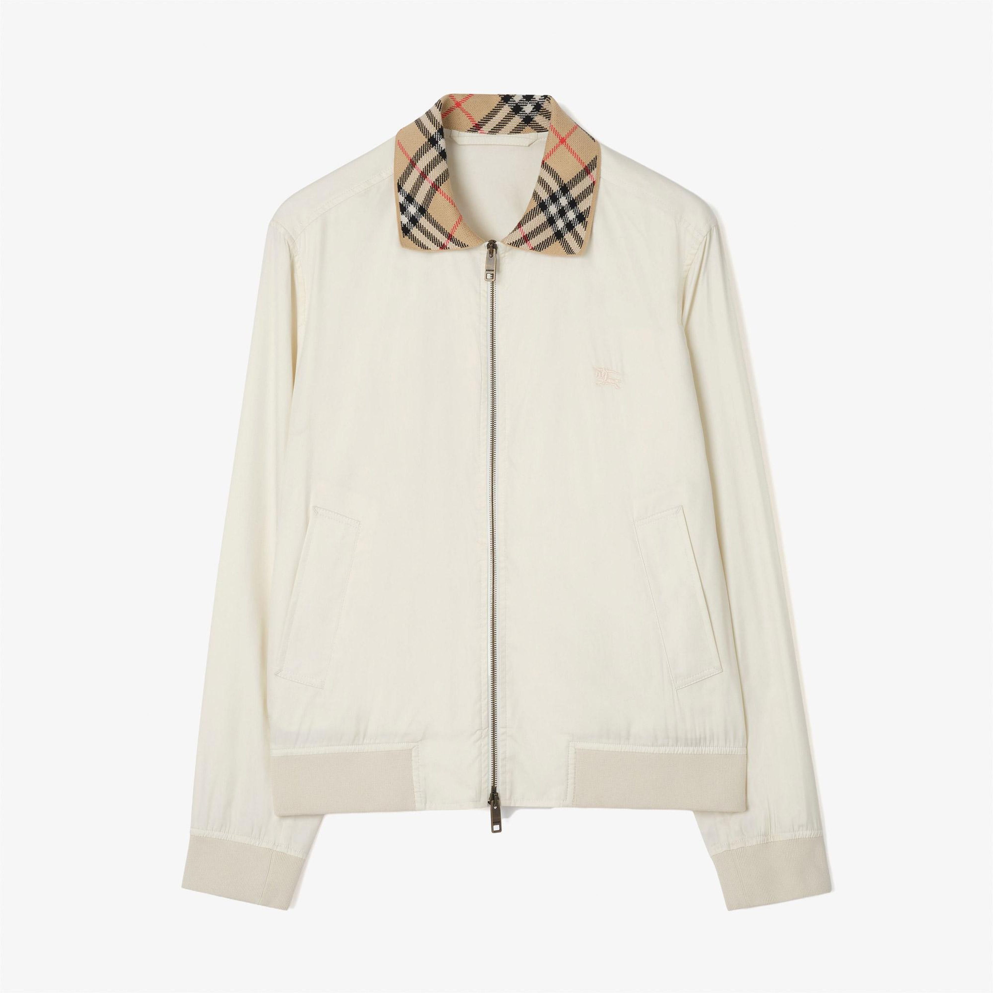 Burberry Glenfields Erkek Beyaz Mont