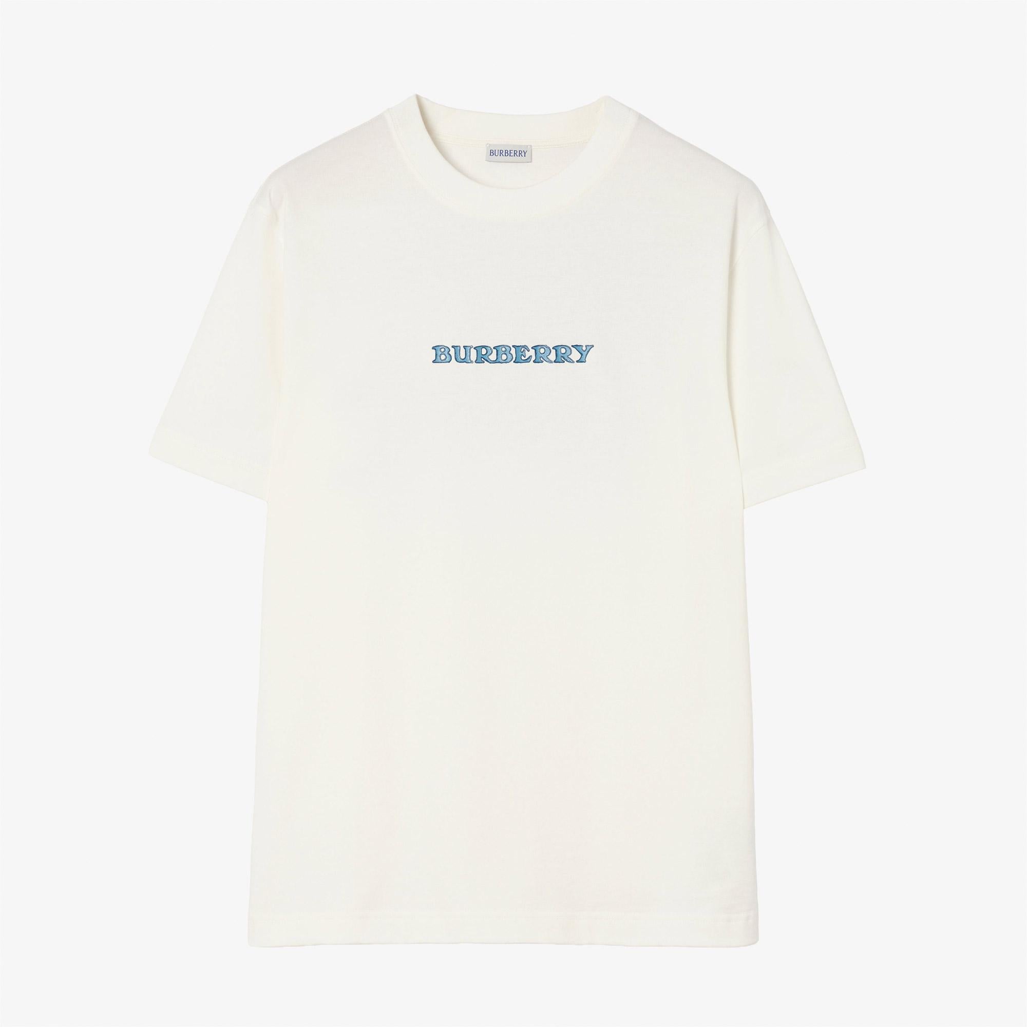 Burberry Ryan Big Ekd Erkek Beyaz T-Shirt