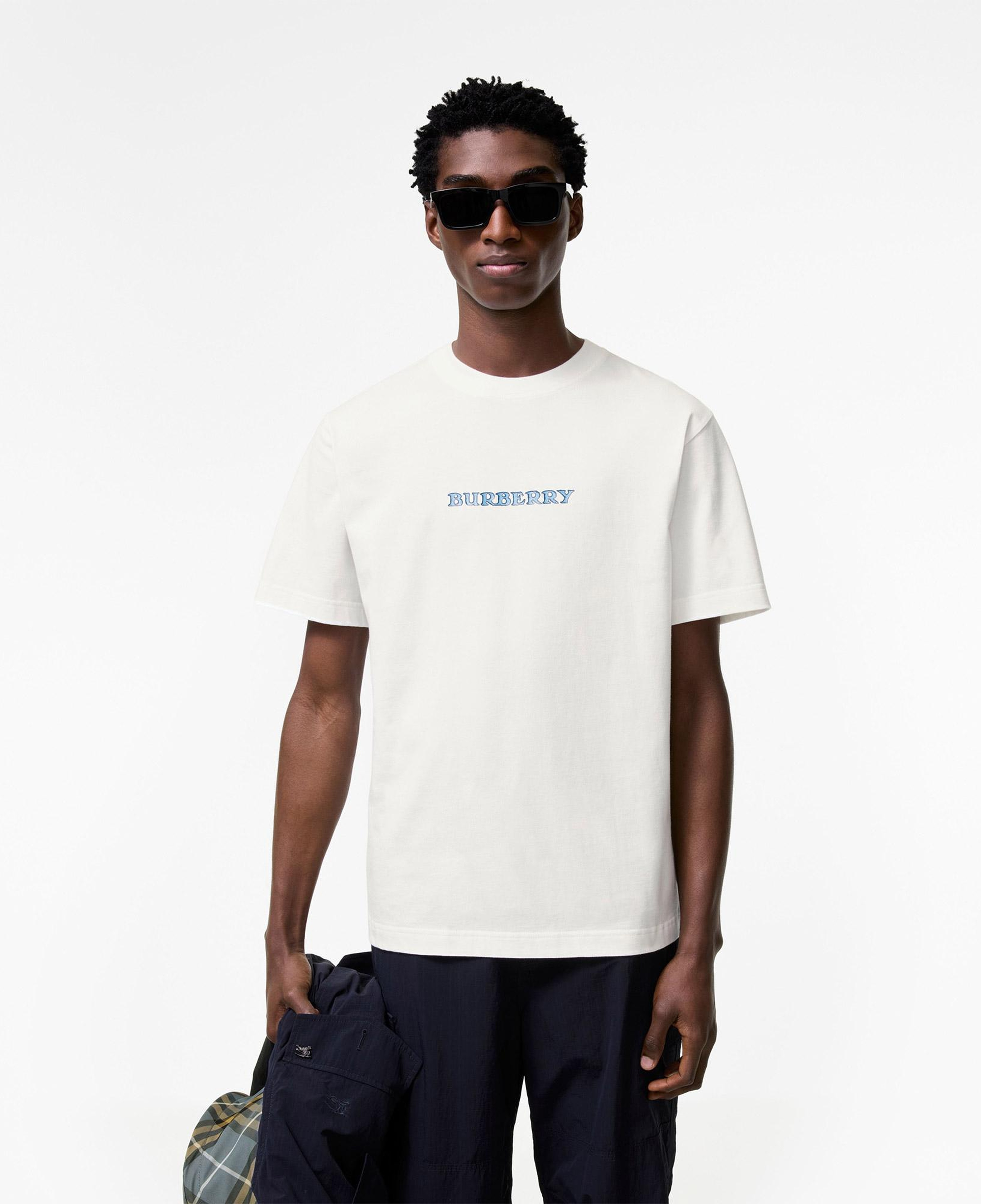 Burberry Ryan Big Ekd Erkek Beyaz T-Shirt
