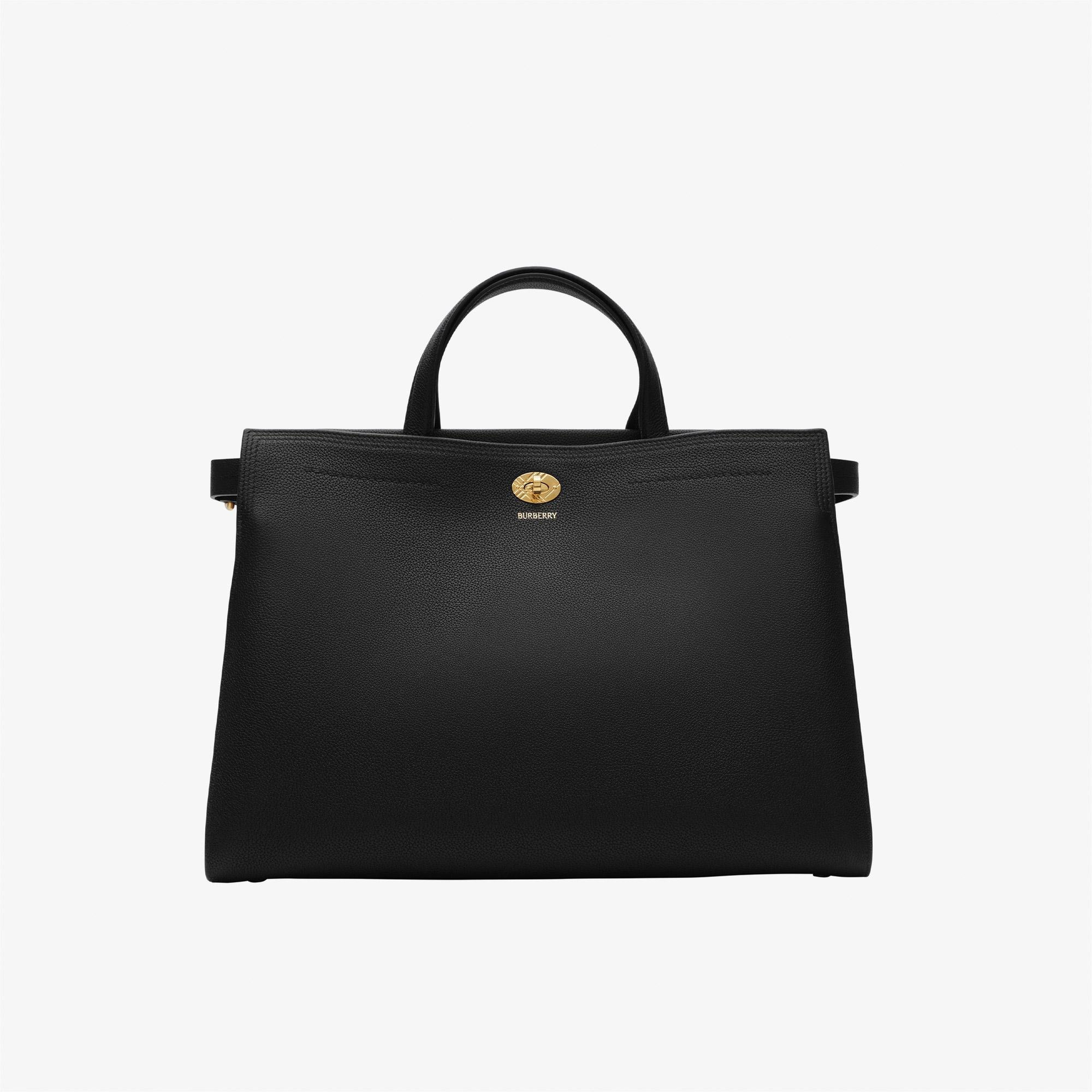 Burberry Cotswolds Check Kadın Siyah Omuz Çantası