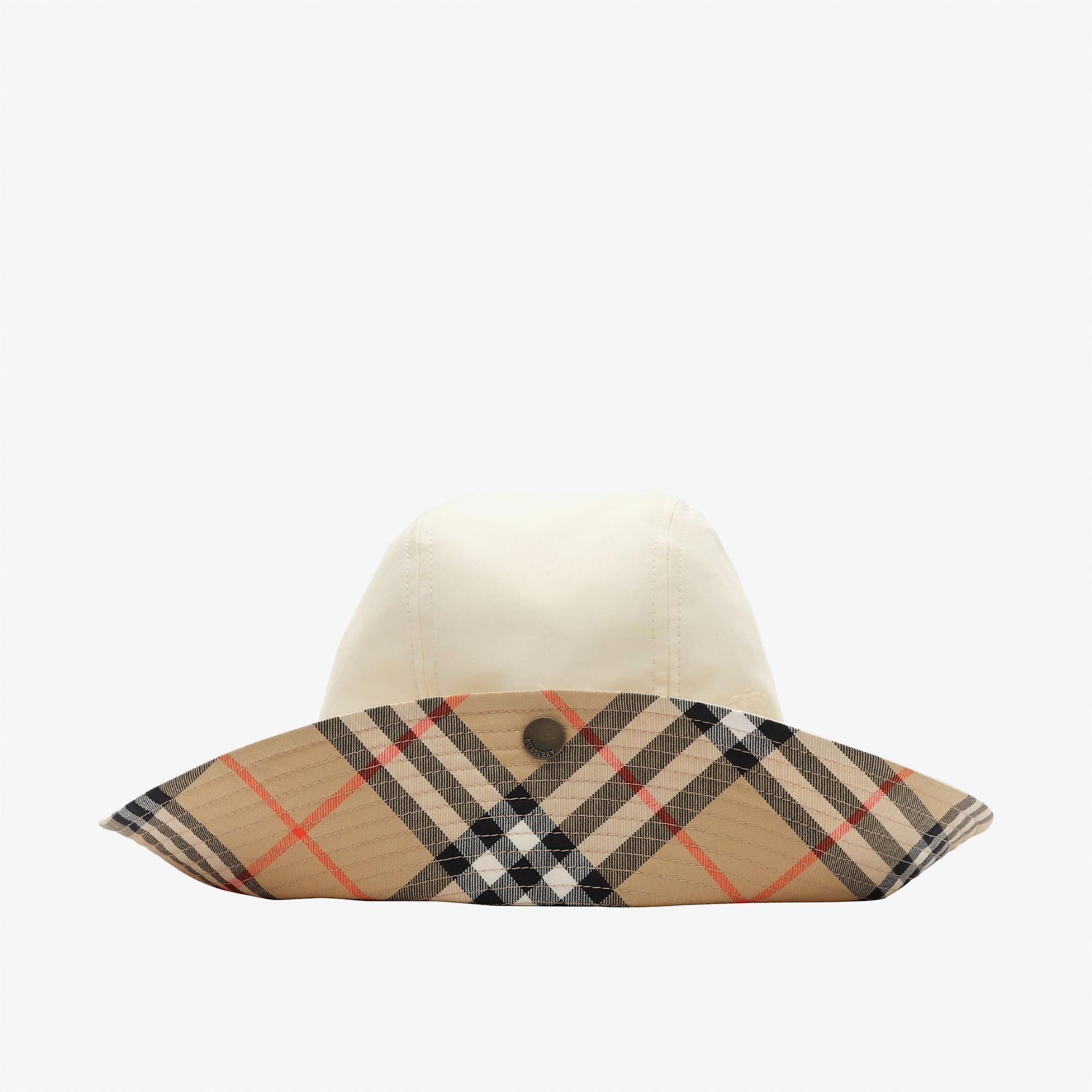 Burberry All Weather Erkek Beyaz Şapka