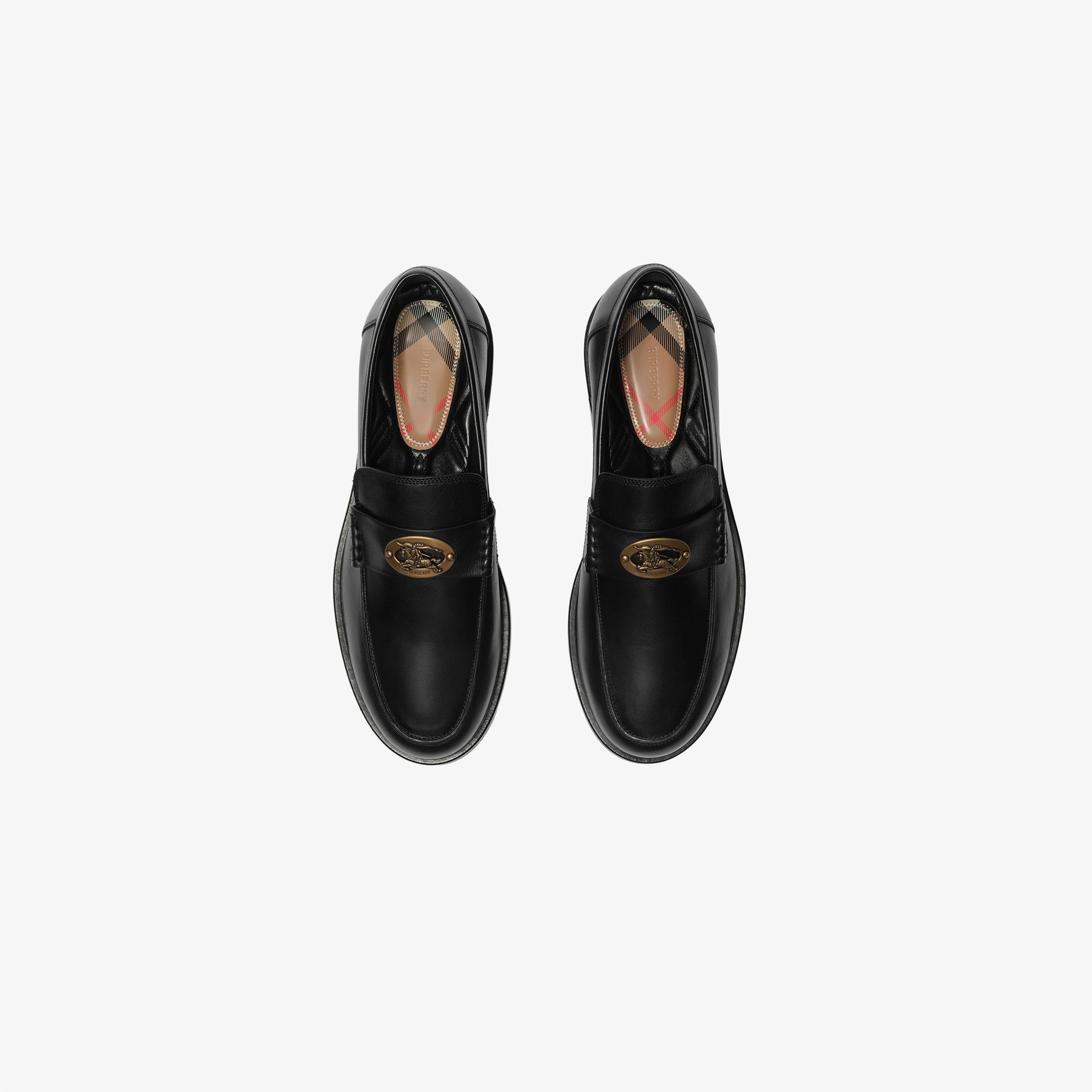 Burberry Pembroke Loafer Erkek Siyah Loafer