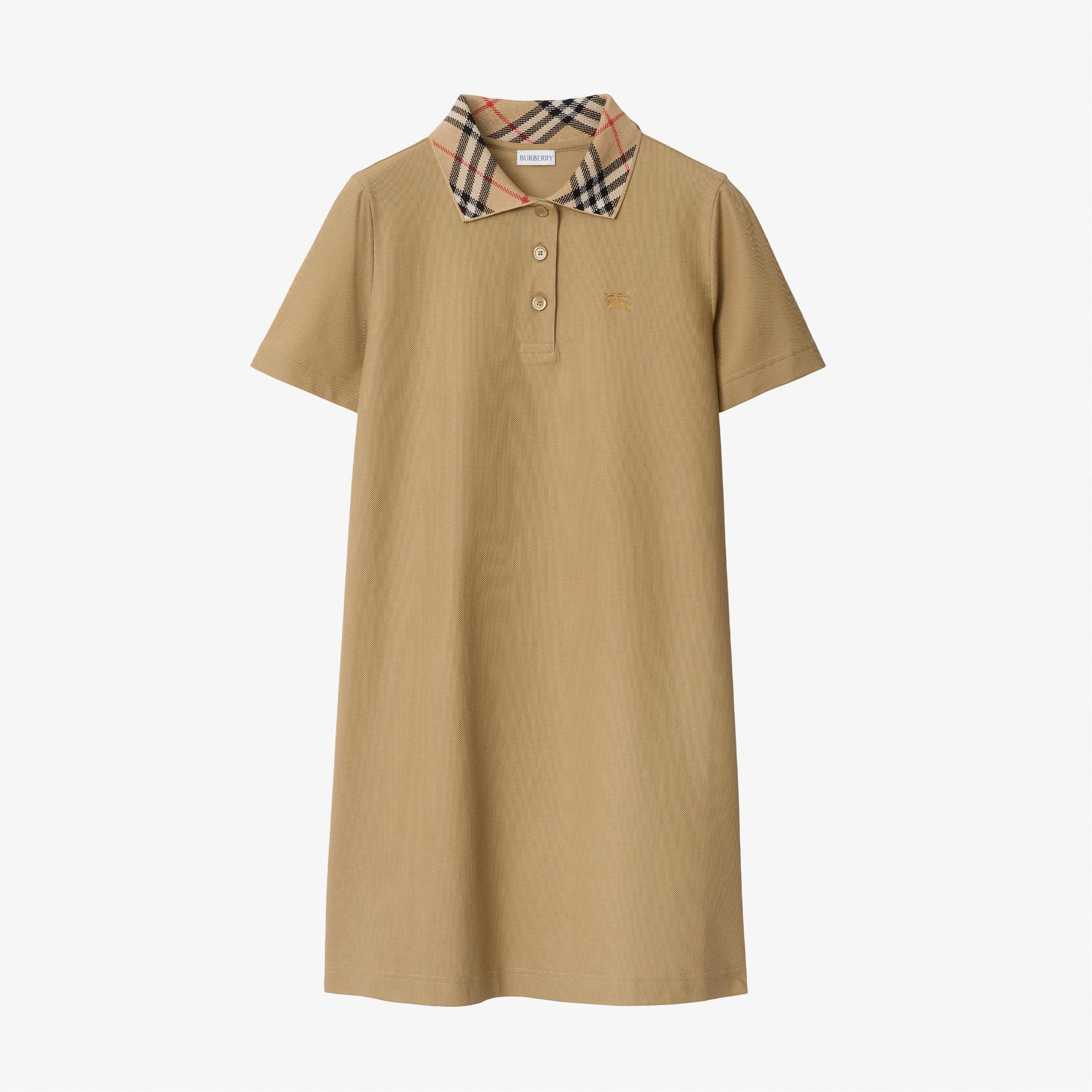 Burberry Iris Check Kadın Bej Elbise