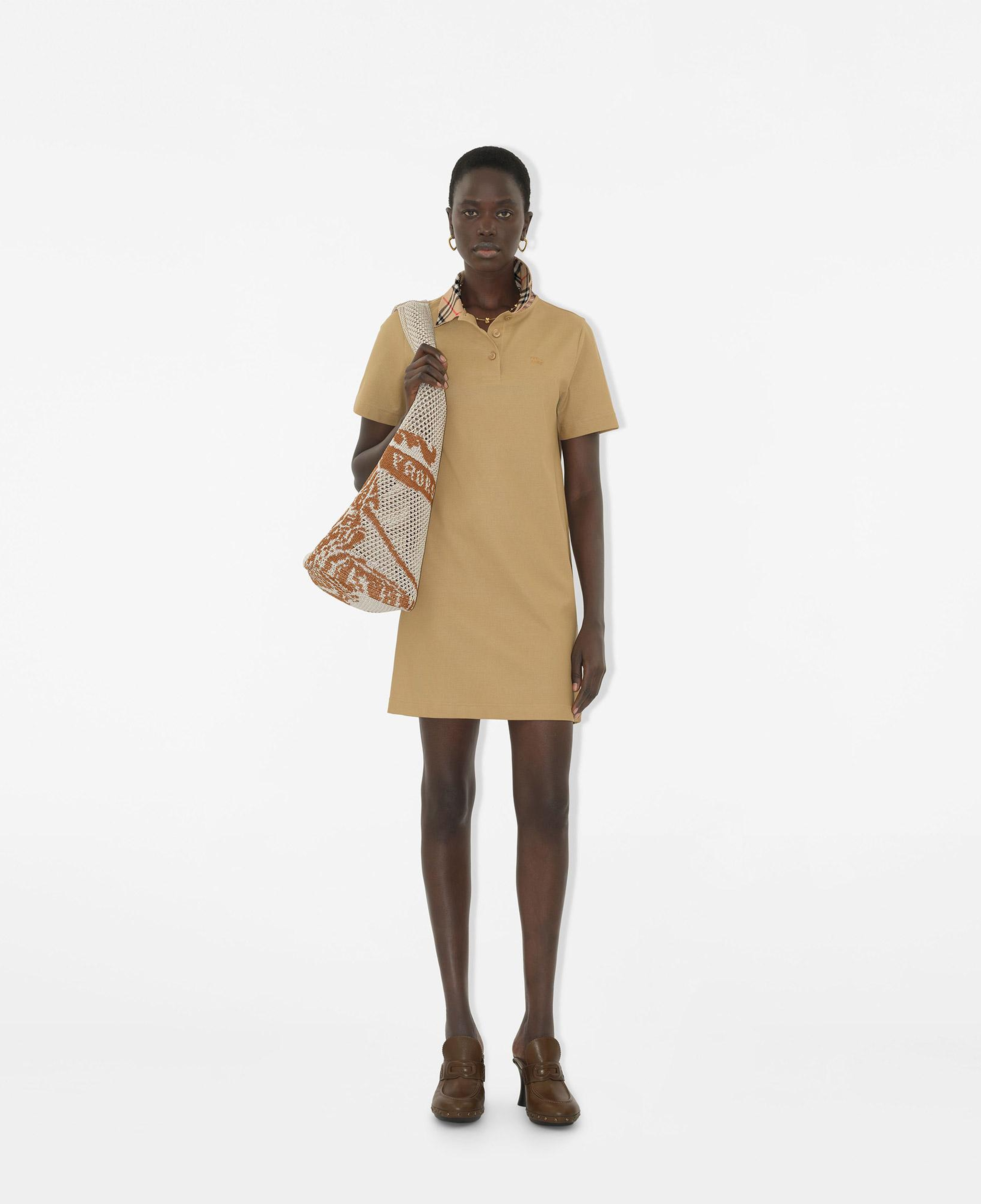 Burberry Iris Check Kadın Bej Elbise
