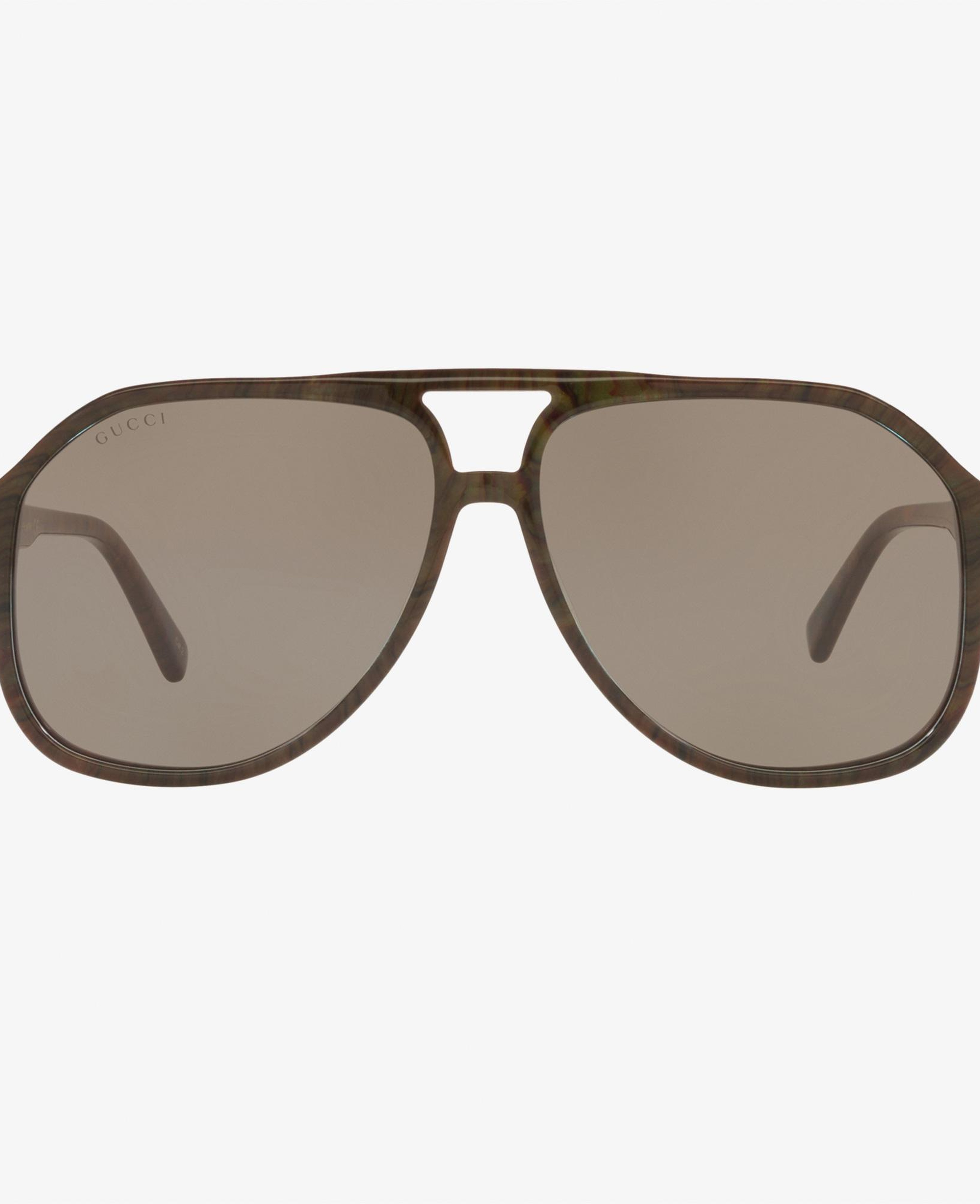 GUCCI Acetate Erkek Kahverengi Güneş Gözlüğü
