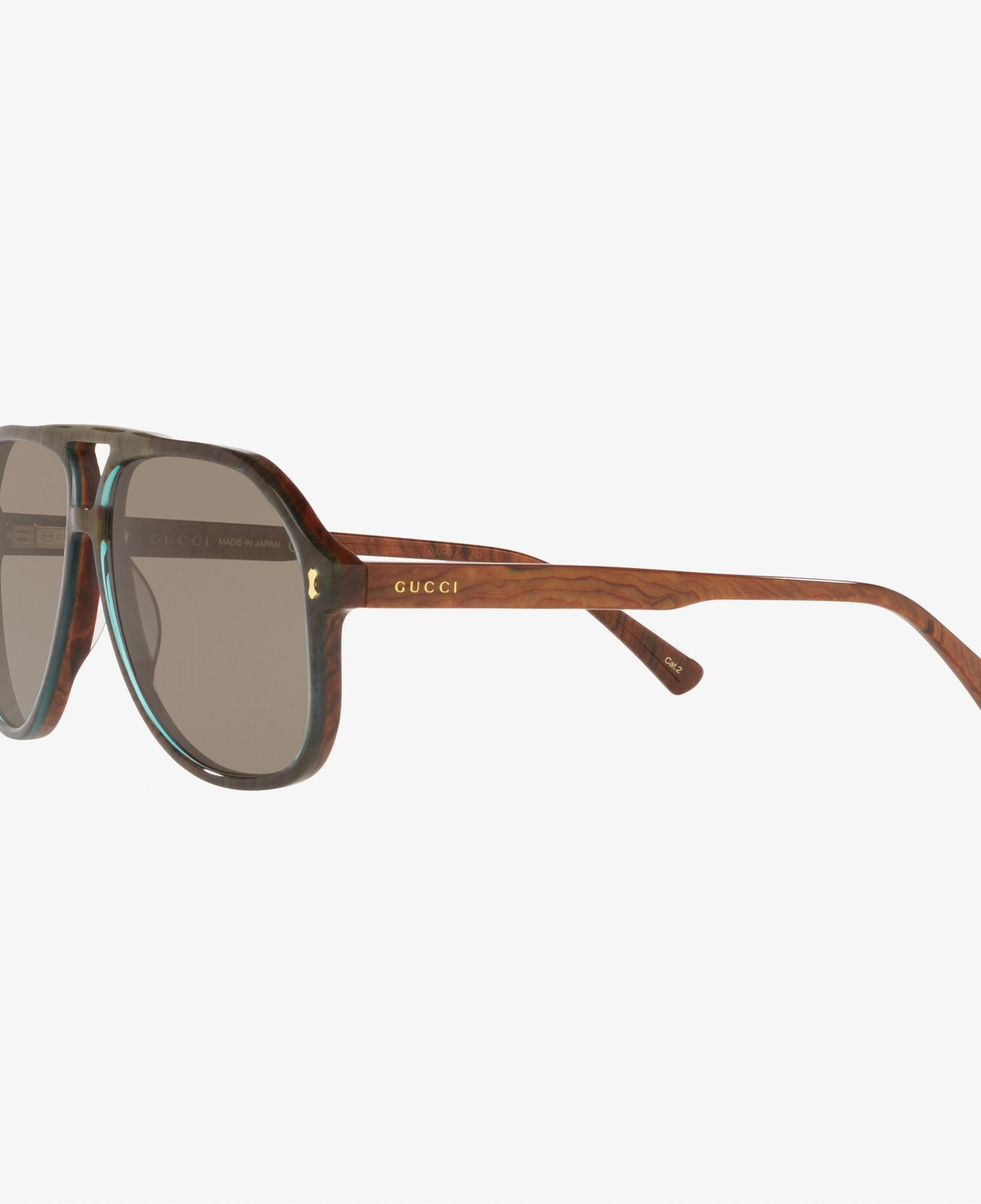GUCCI Acetate Erkek Kahverengi Güneş Gözlüğü