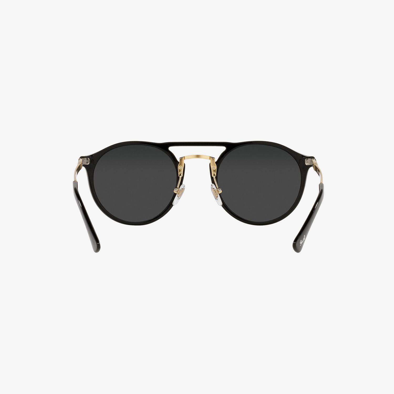 PERSOL 0PO3264S Unisex Siyah-Gold Güneş Gözlüğü