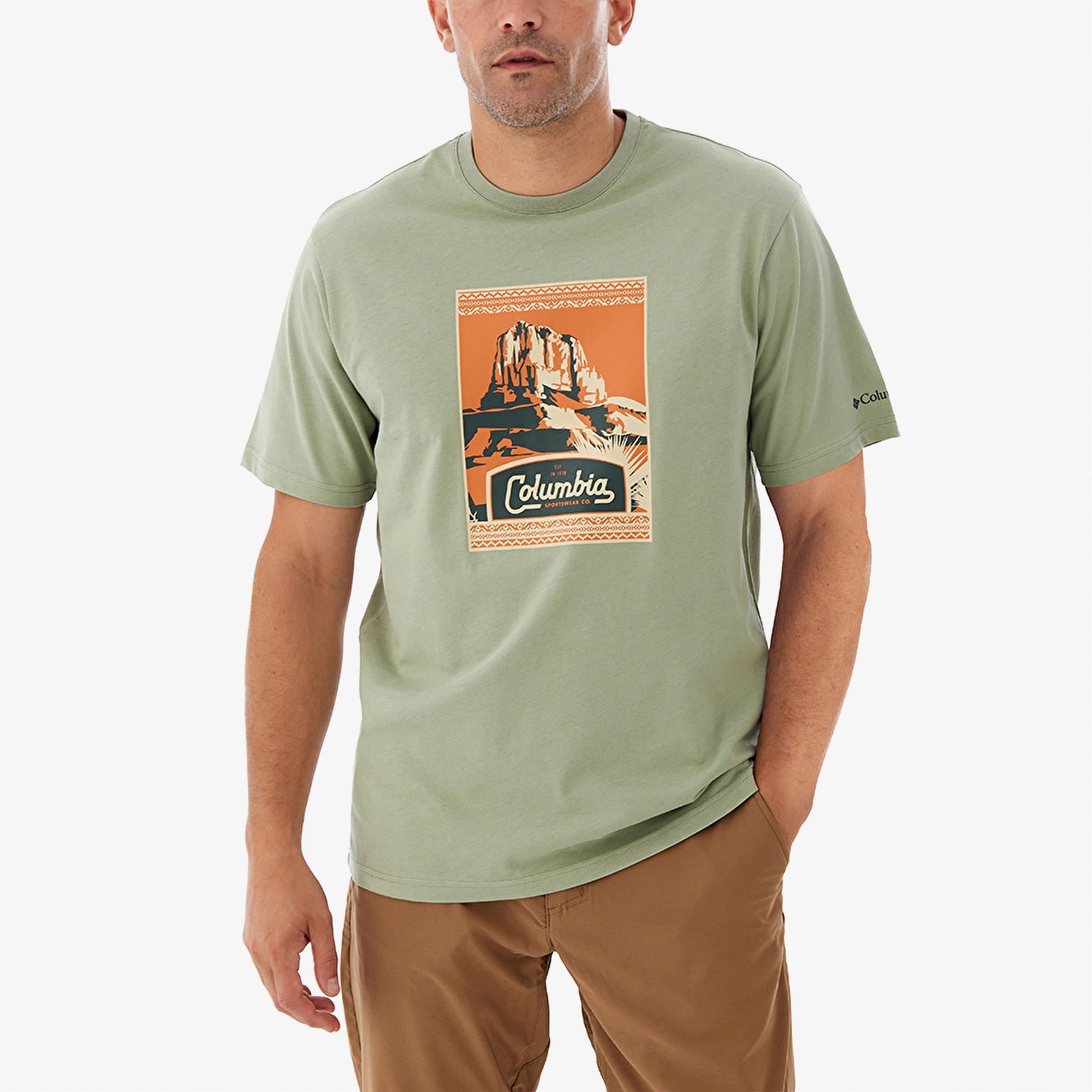 Columbia Csc Adraid Trail Erkek Yeşil Günlük T-Shirt