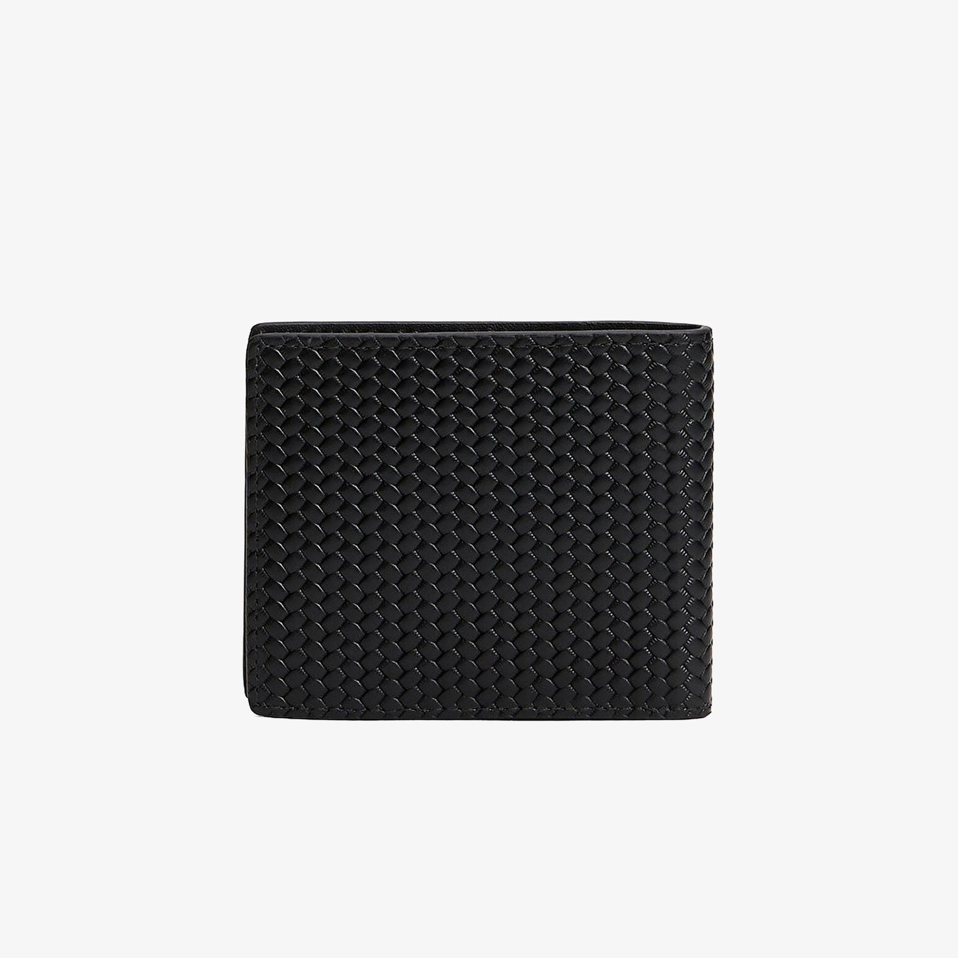 Tommy Hilfiger Woven Texture Mini Erkek Siyah Cüzdan