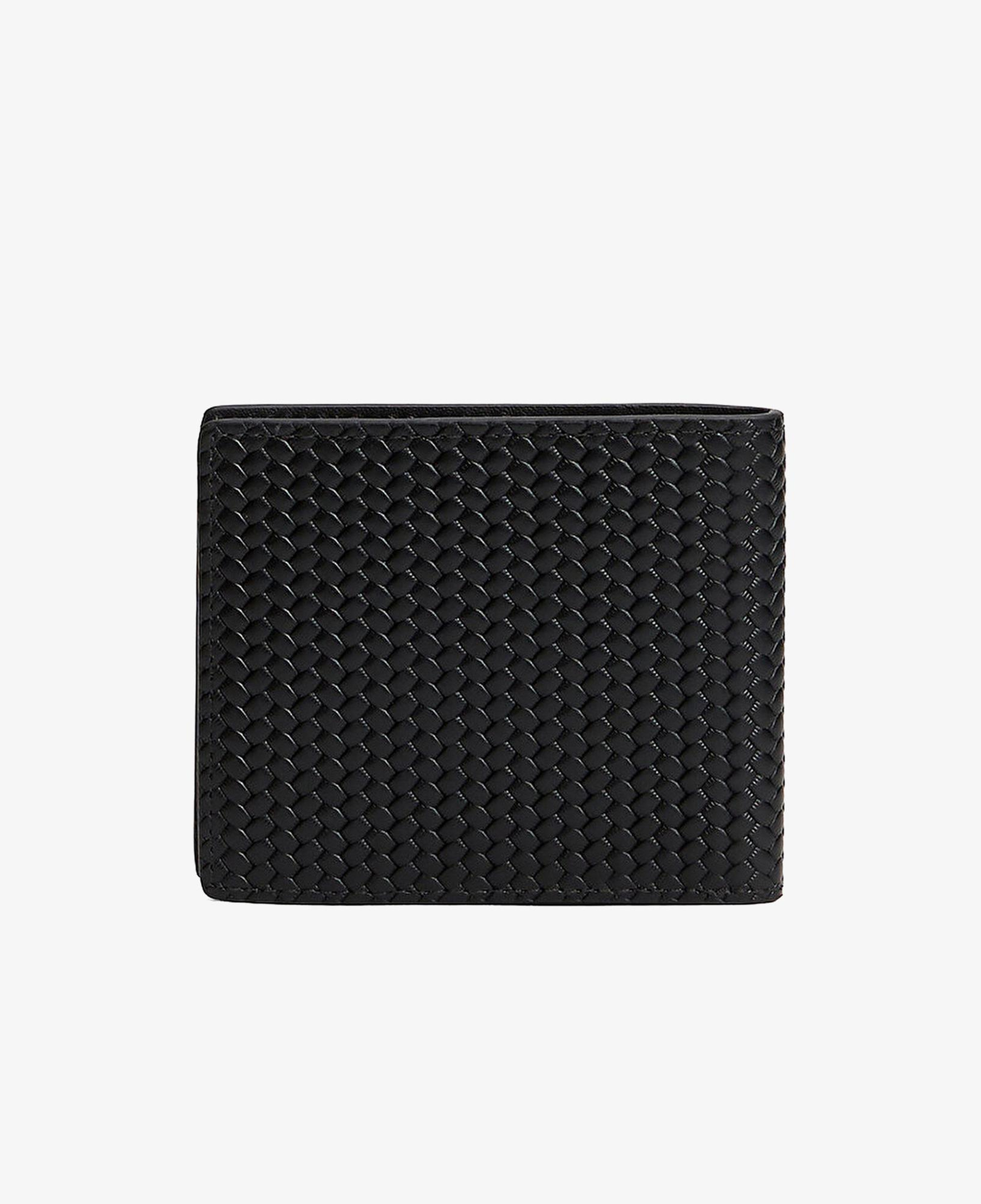 Tommy Hilfiger Woven Texture Mini Erkek Siyah Cüzdan