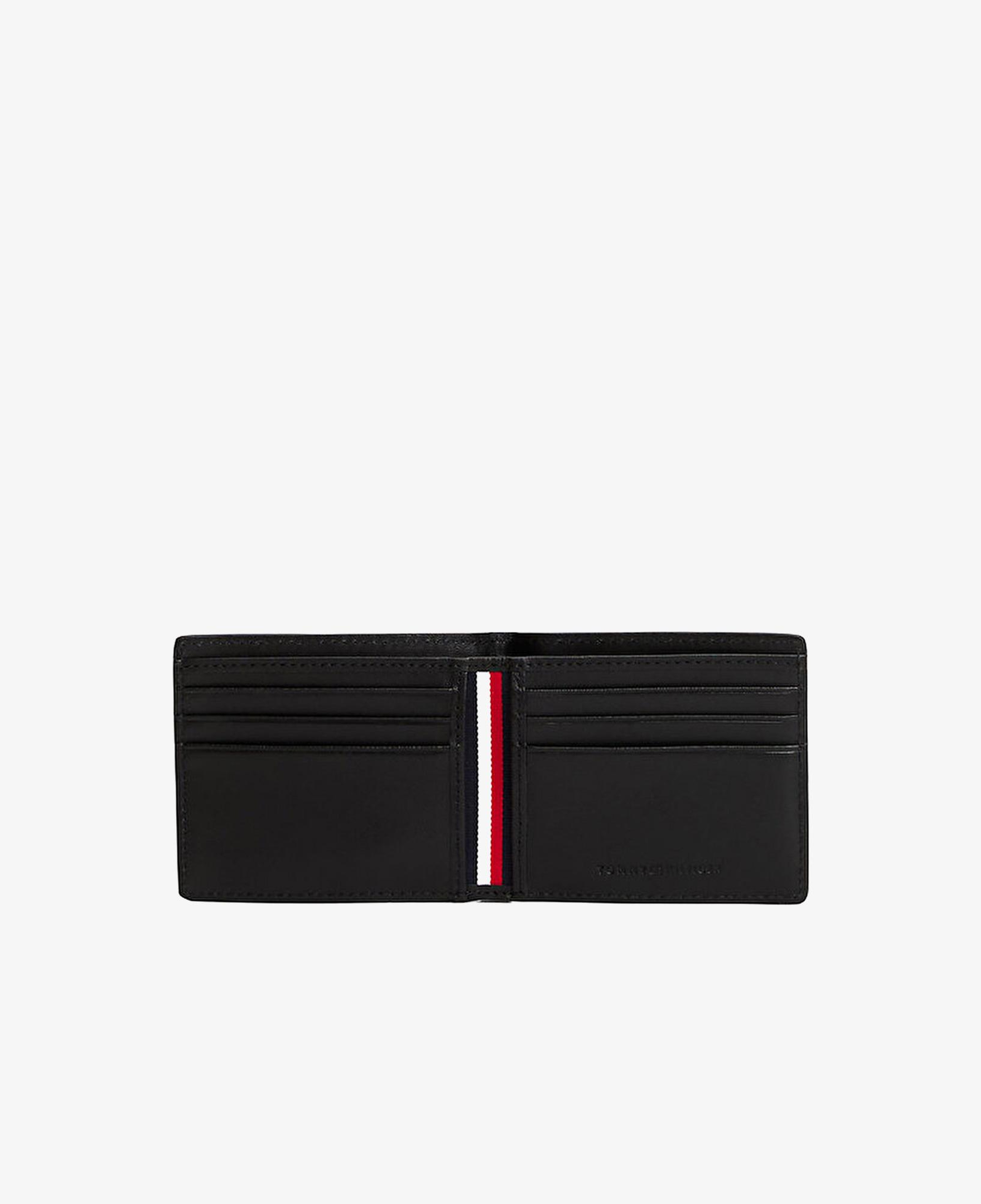 Tommy Hilfiger Woven Texture Mini Erkek Siyah Cüzdan