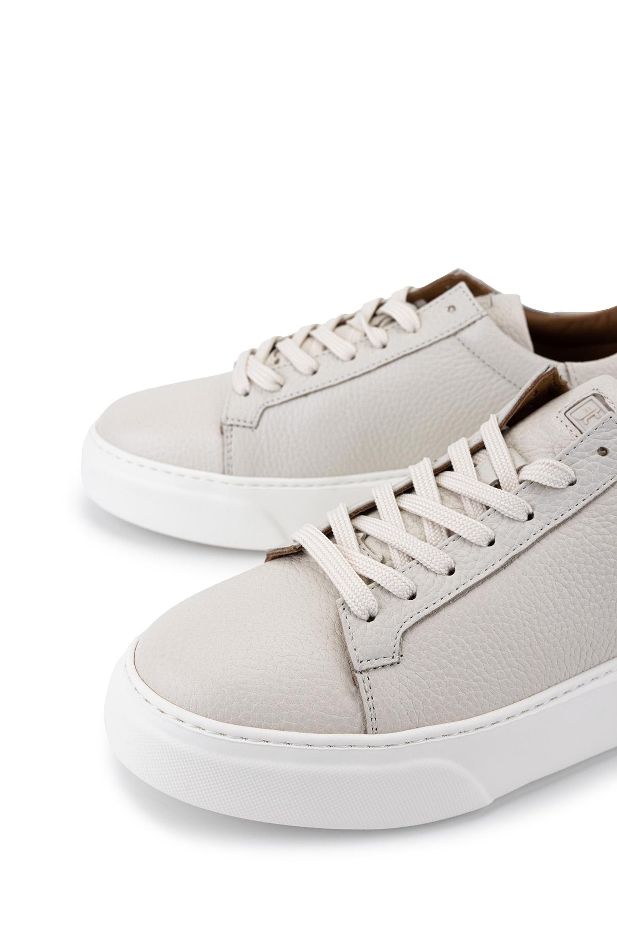 Tamer Tanca Erkek Hakiki Deri Bej Floter Sneakers & Spor Ayakkabı