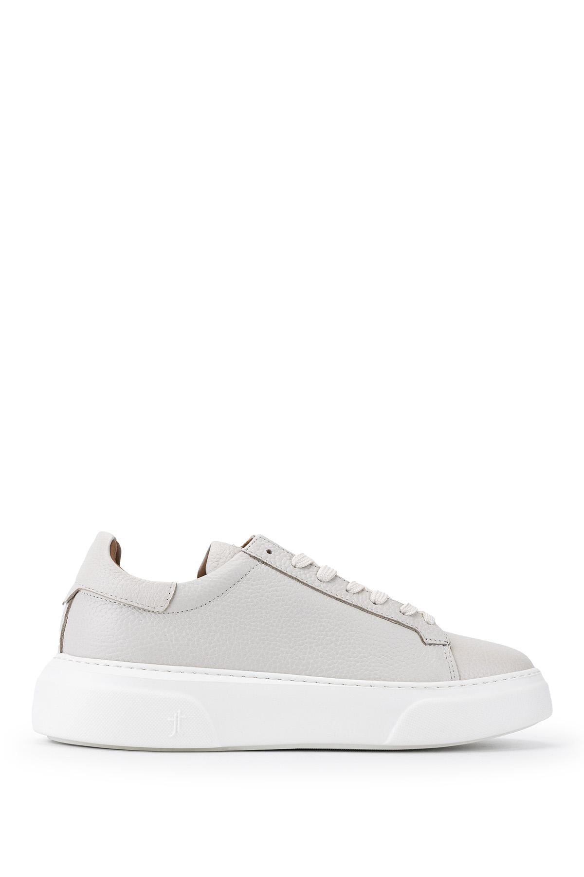 Tamer Tanca Erkek Hakiki Deri Bej Floter Sneakers & Spor Ayakkabı