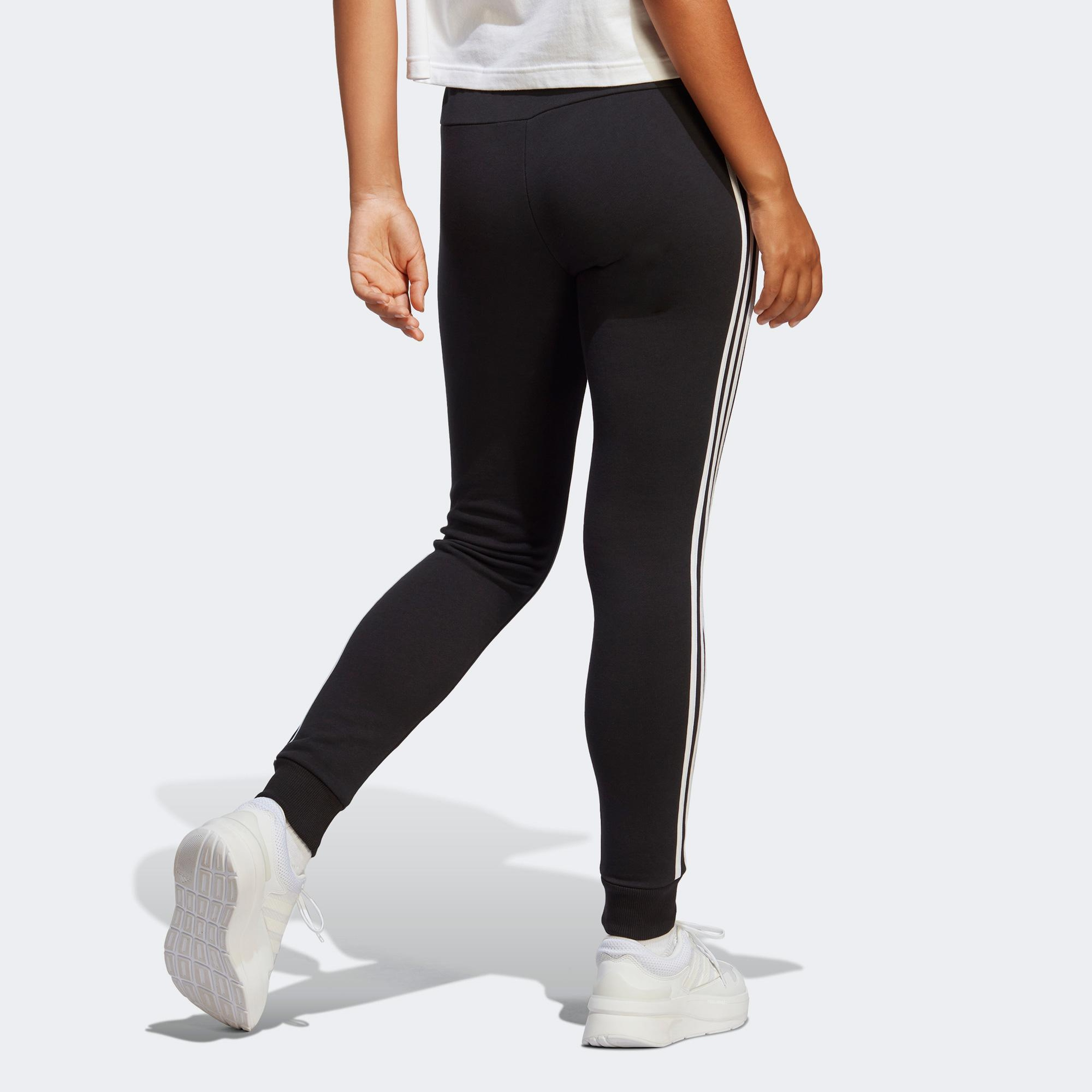 adidas Essentials 3-Stripes French Terry Cuffed Kadın Siyah Günlük Eşofman Altı