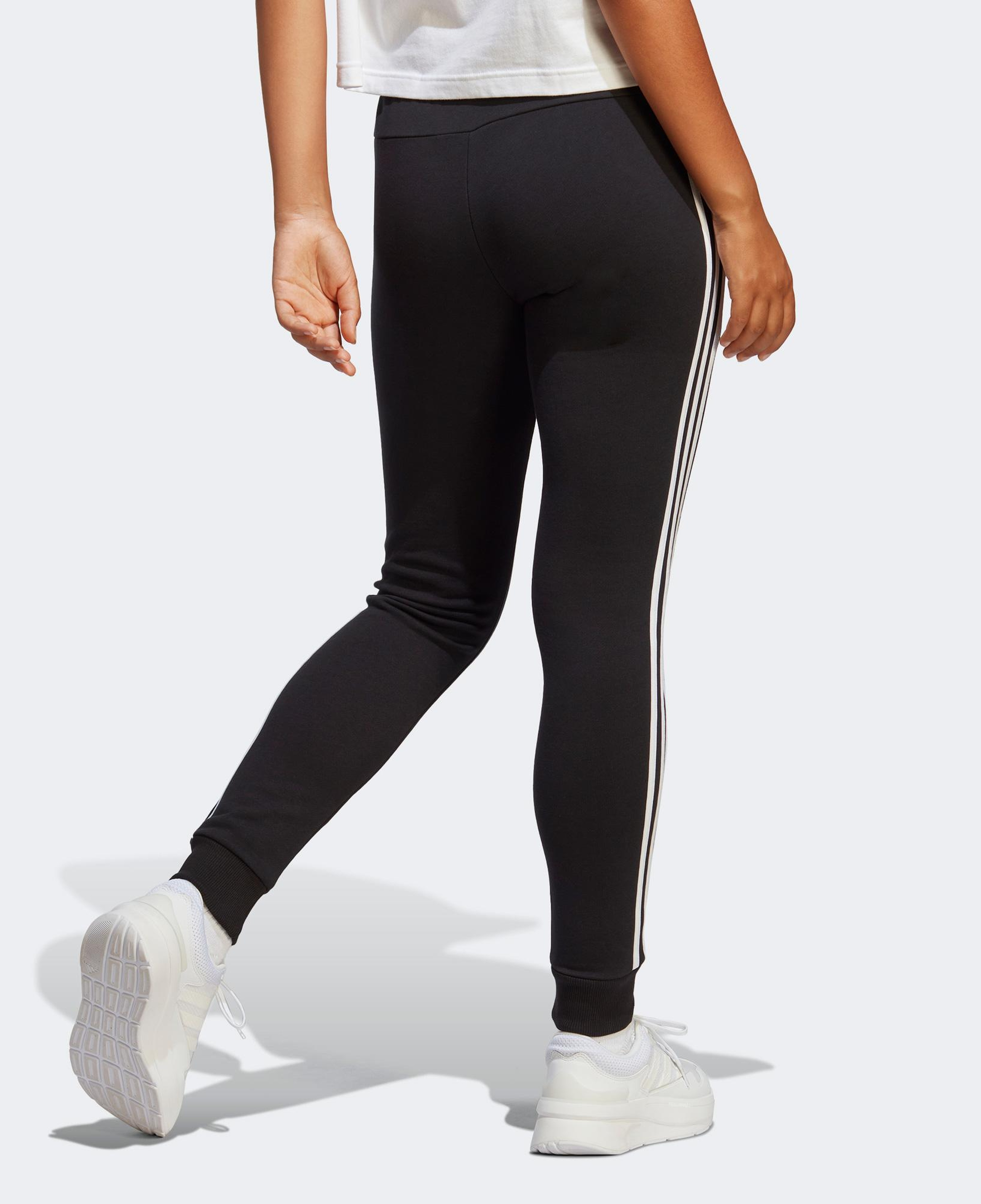 adidas Essentials 3-Stripes French Terry Cuffed Kadın Siyah Günlük Eşofman Altı
