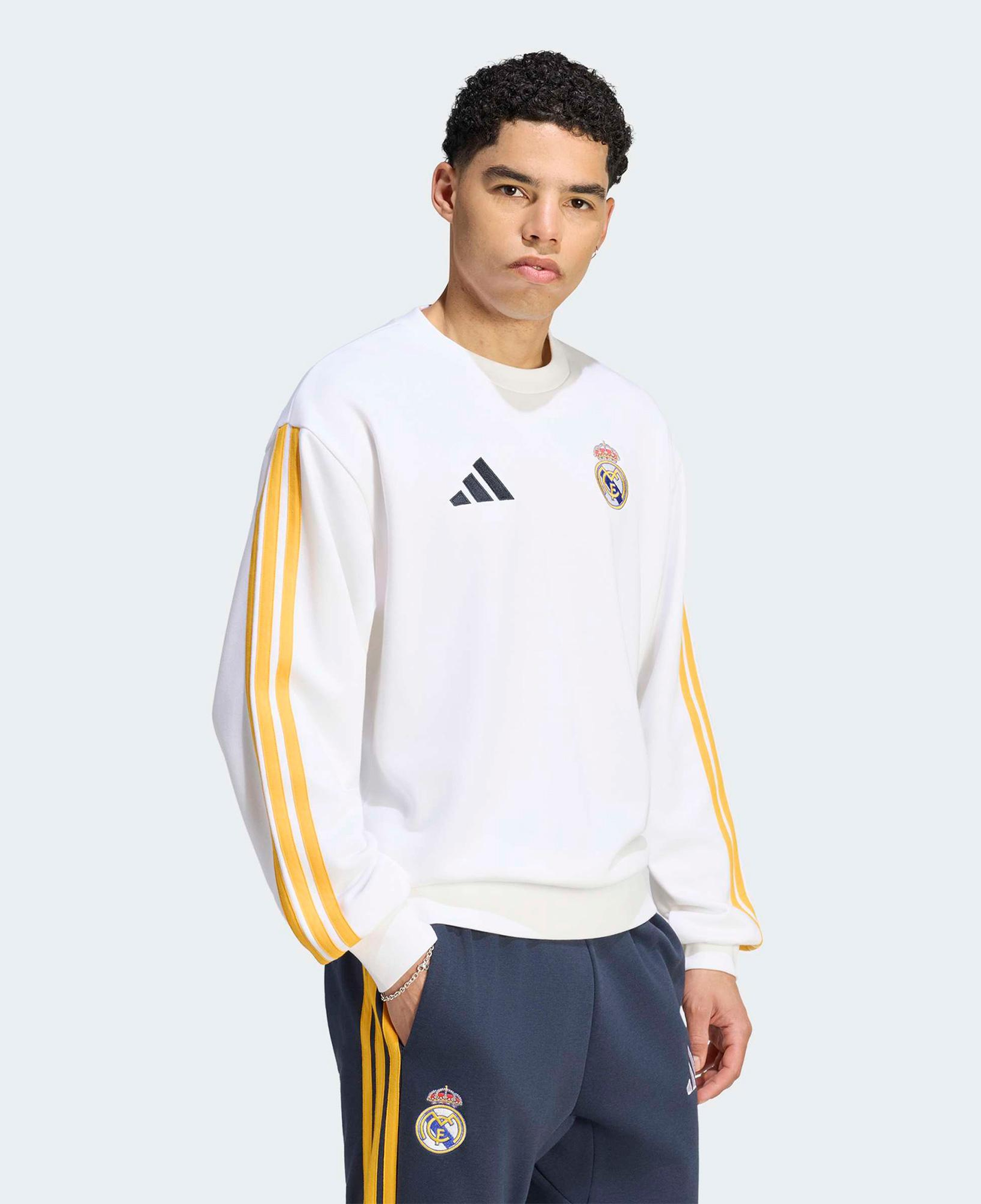 adidas Real Dna Swt Erkek Beyaz Sweatshirt