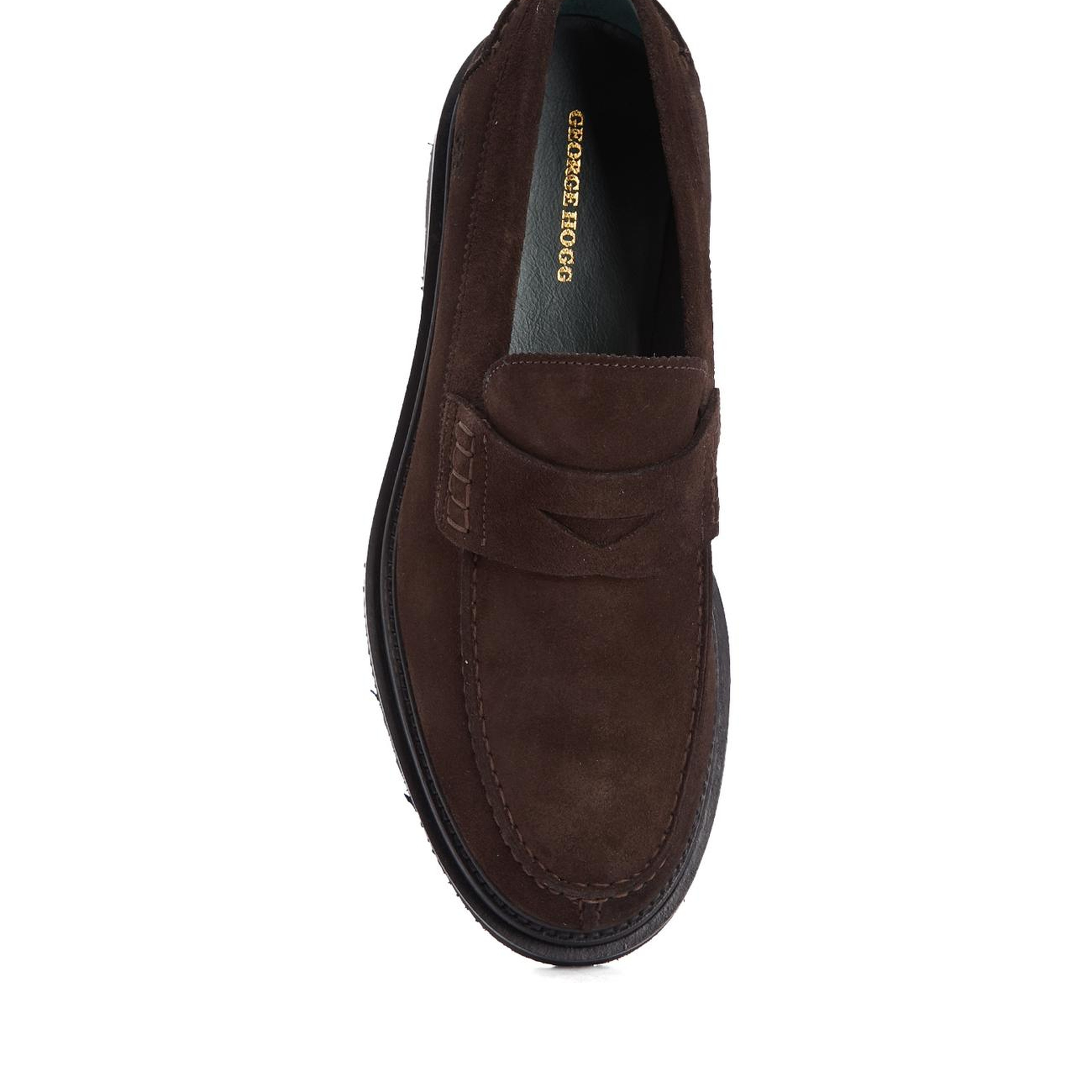 George Hogg Erkek Kahverengi Süet Loafer