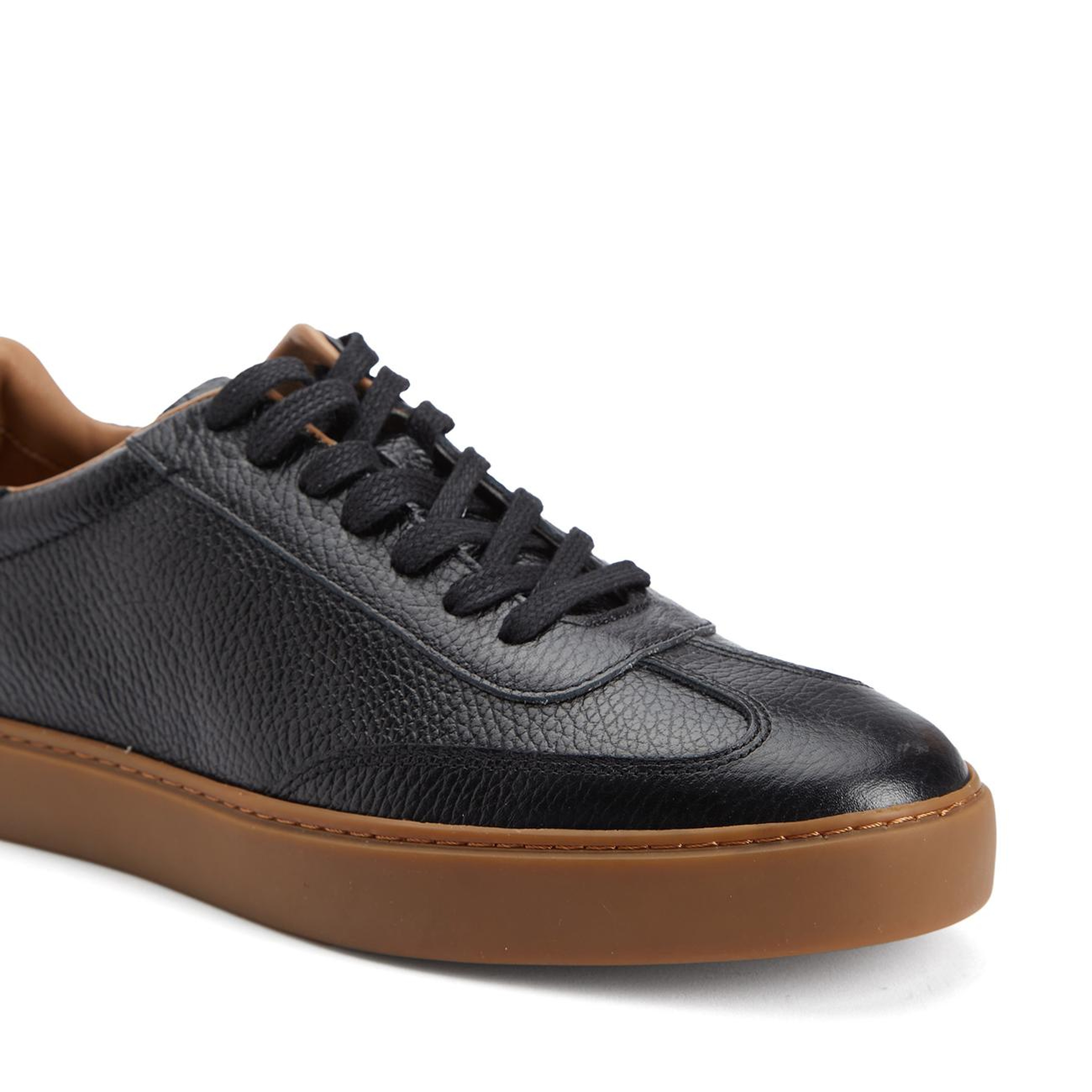 Divarese Erkek Siyah Floter Deri Sneaker
