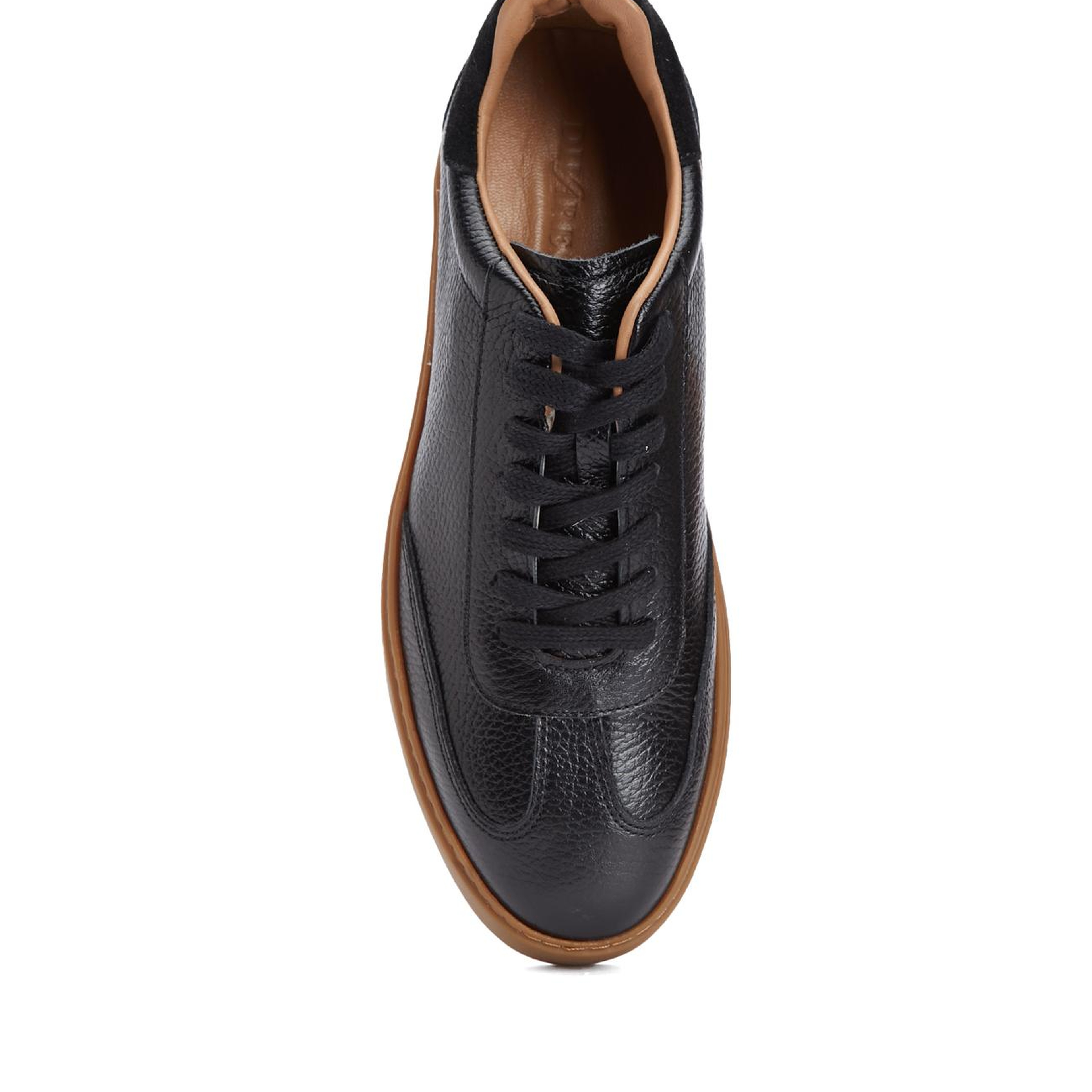 Divarese Erkek Siyah Floter Deri Sneaker