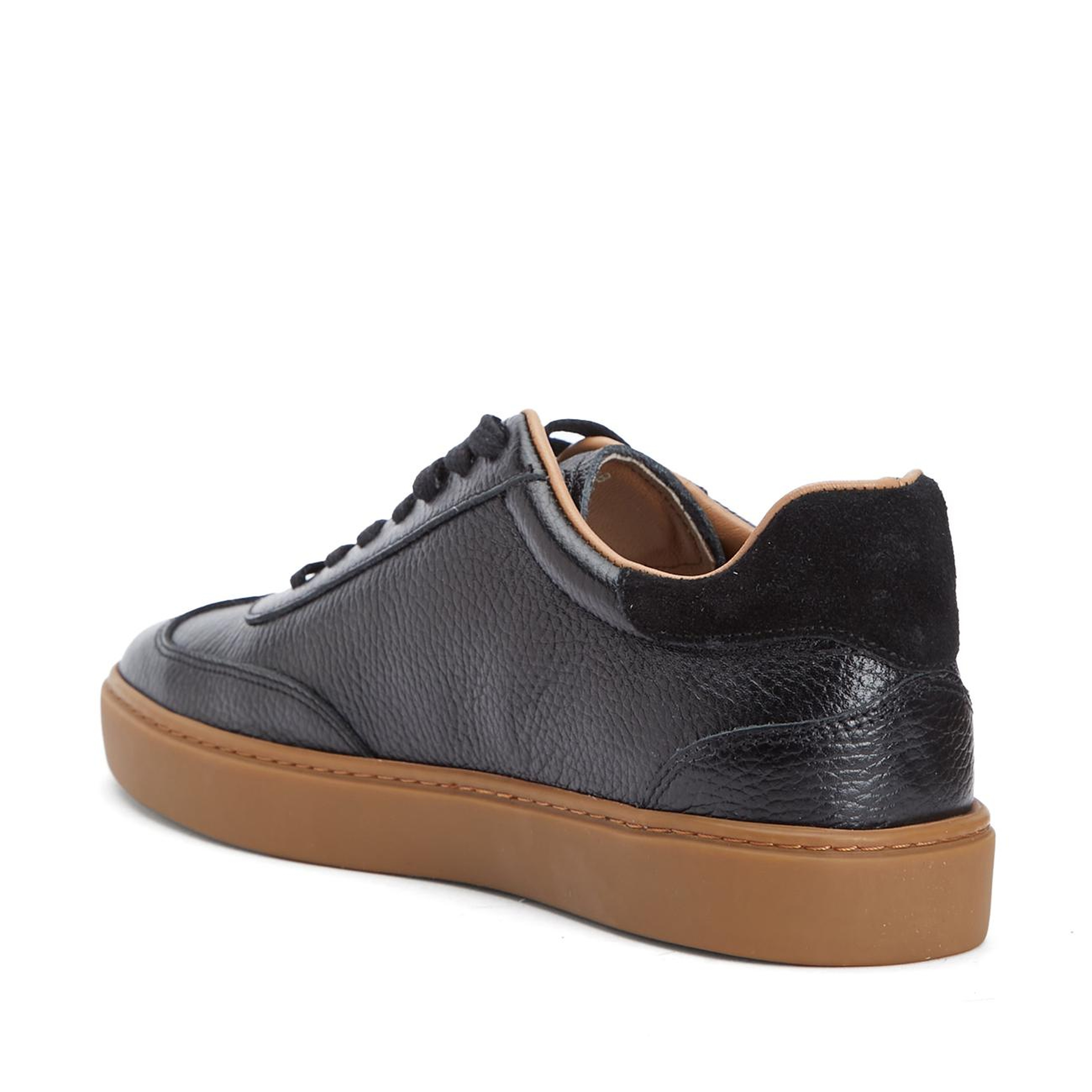 Divarese Erkek Siyah Floter Deri Sneaker