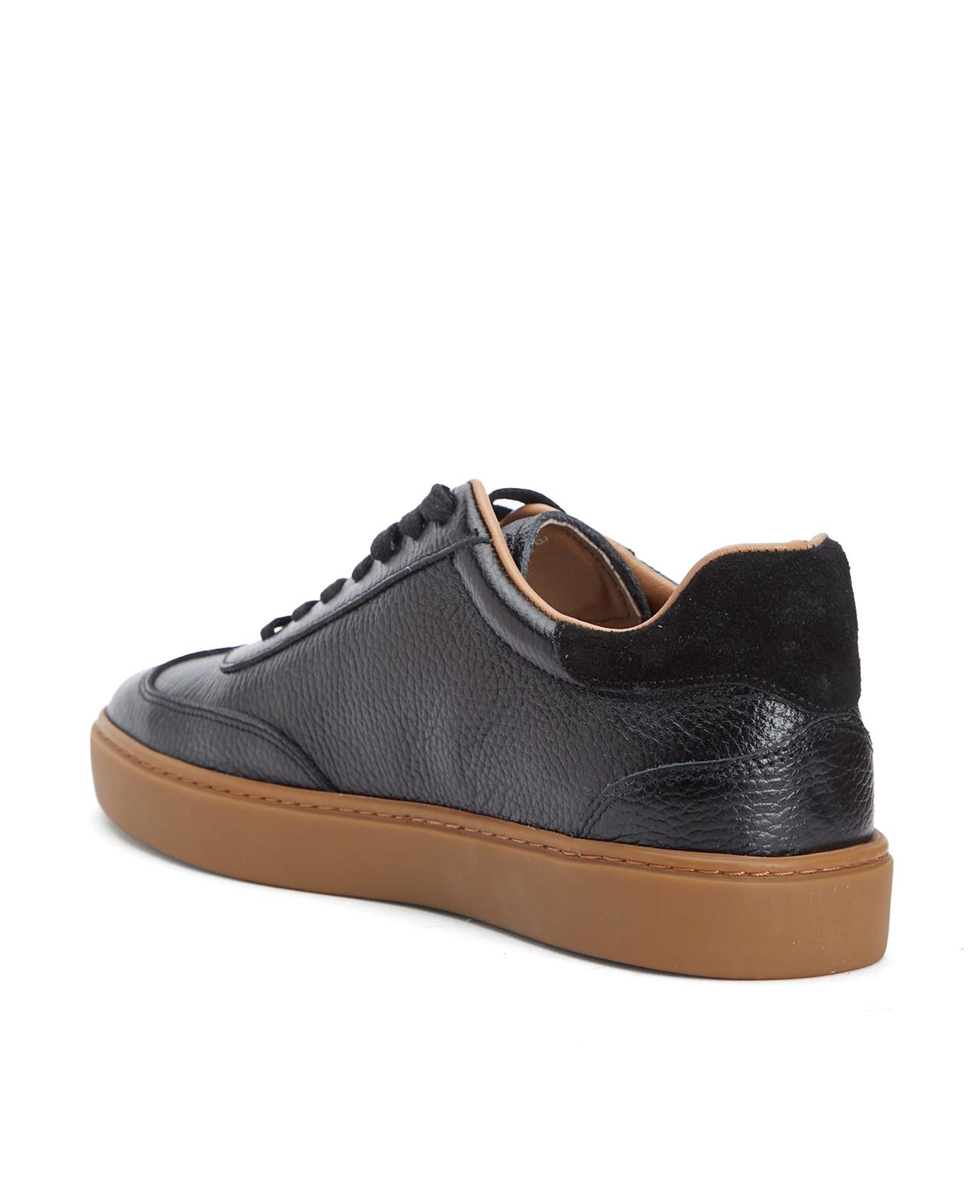 Divarese Erkek Siyah Floter Deri Sneaker