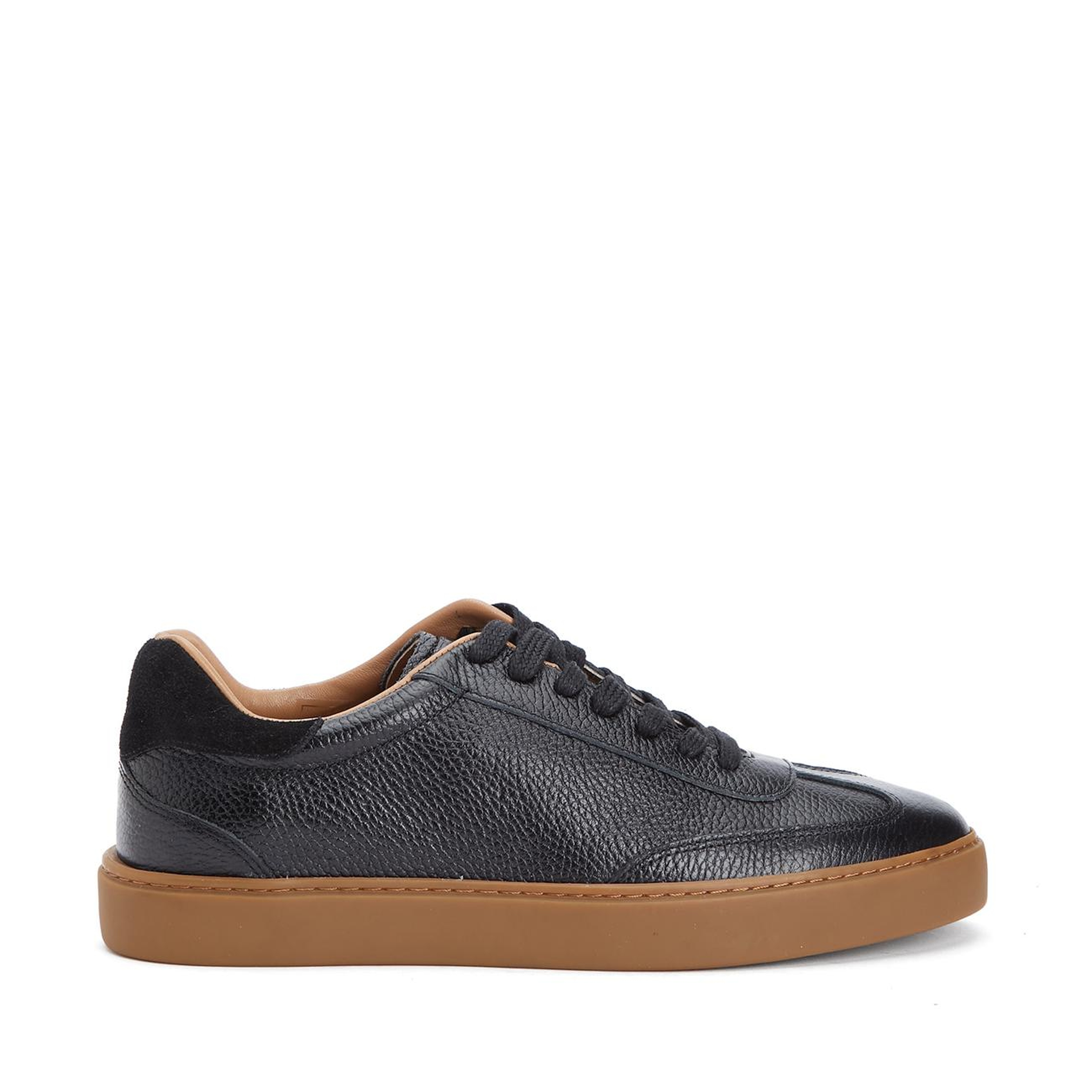 Divarese Erkek Siyah Floter Deri Sneaker