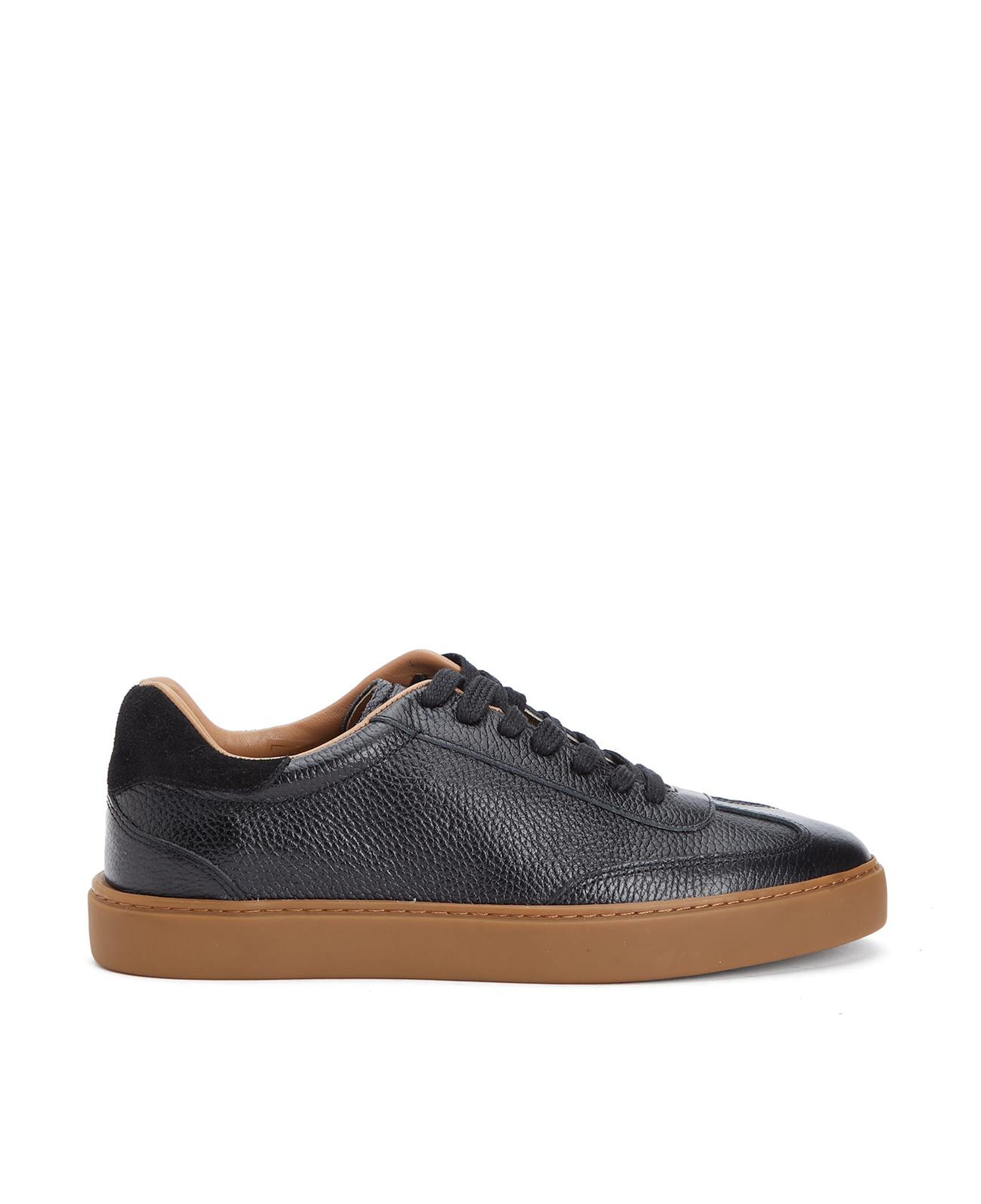 Divarese Erkek Siyah Floter Deri Sneaker