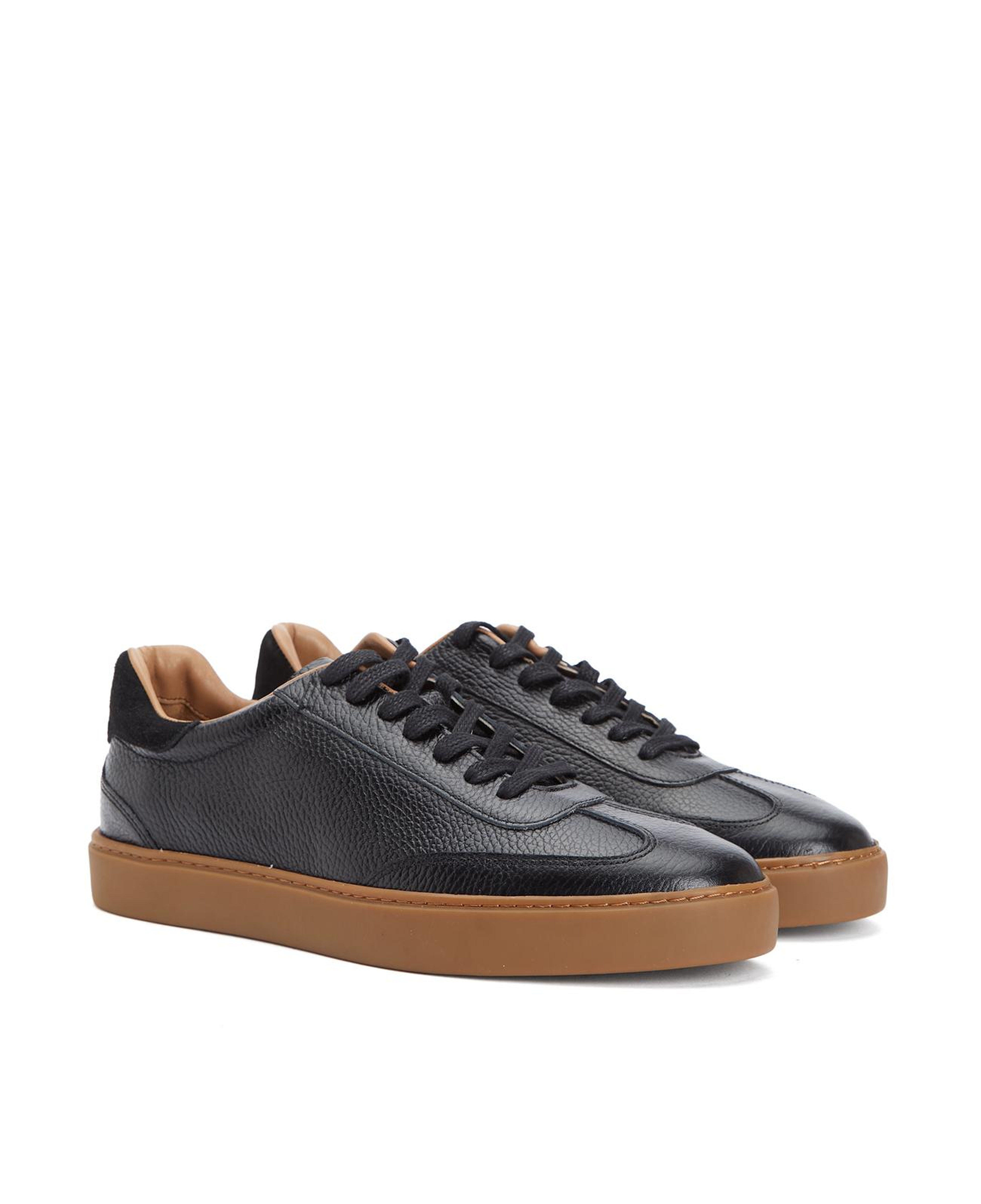 Divarese Erkek Siyah Floter Deri Sneaker