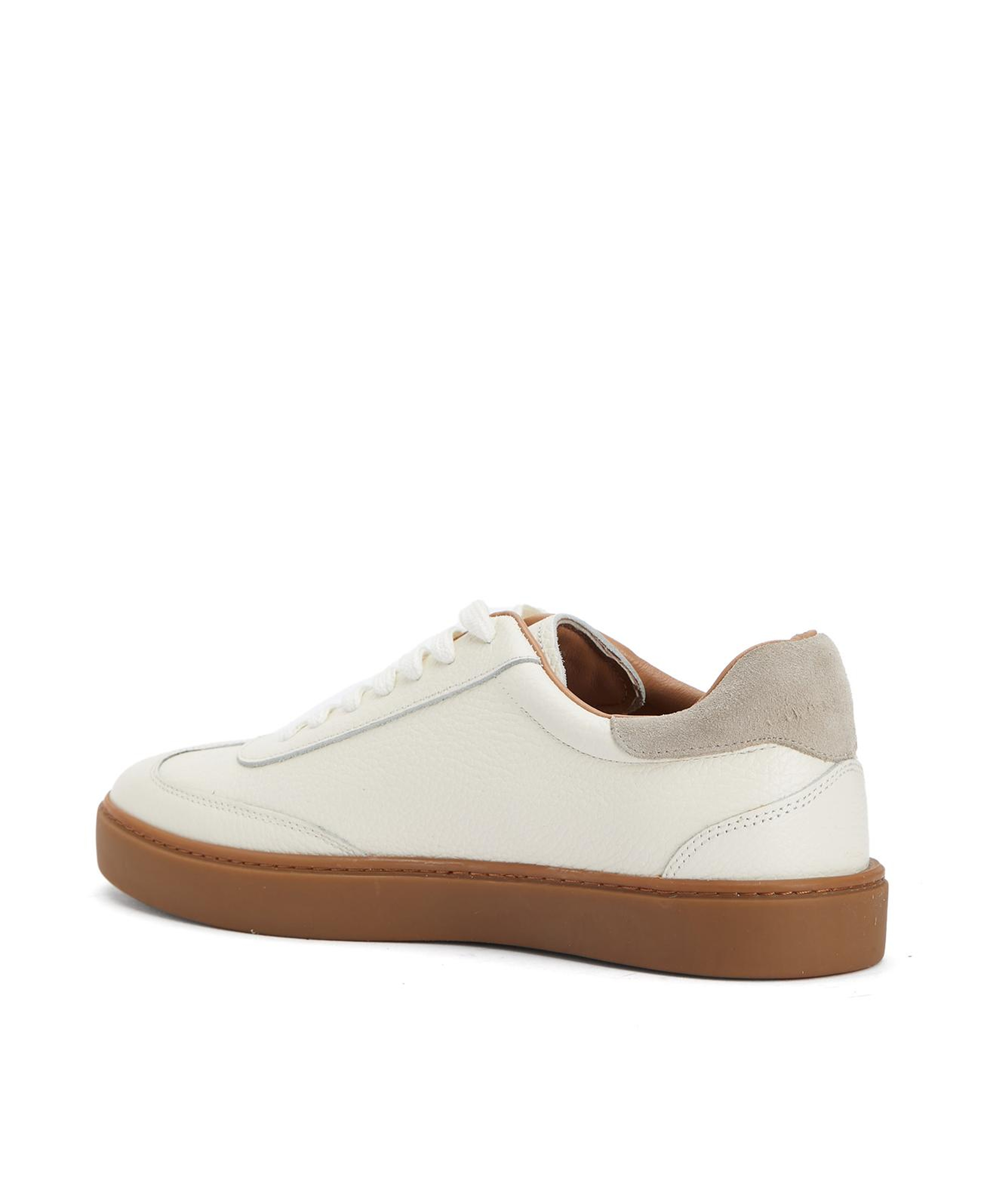Divarese Erkek Ekru Floter Deri Sneaker