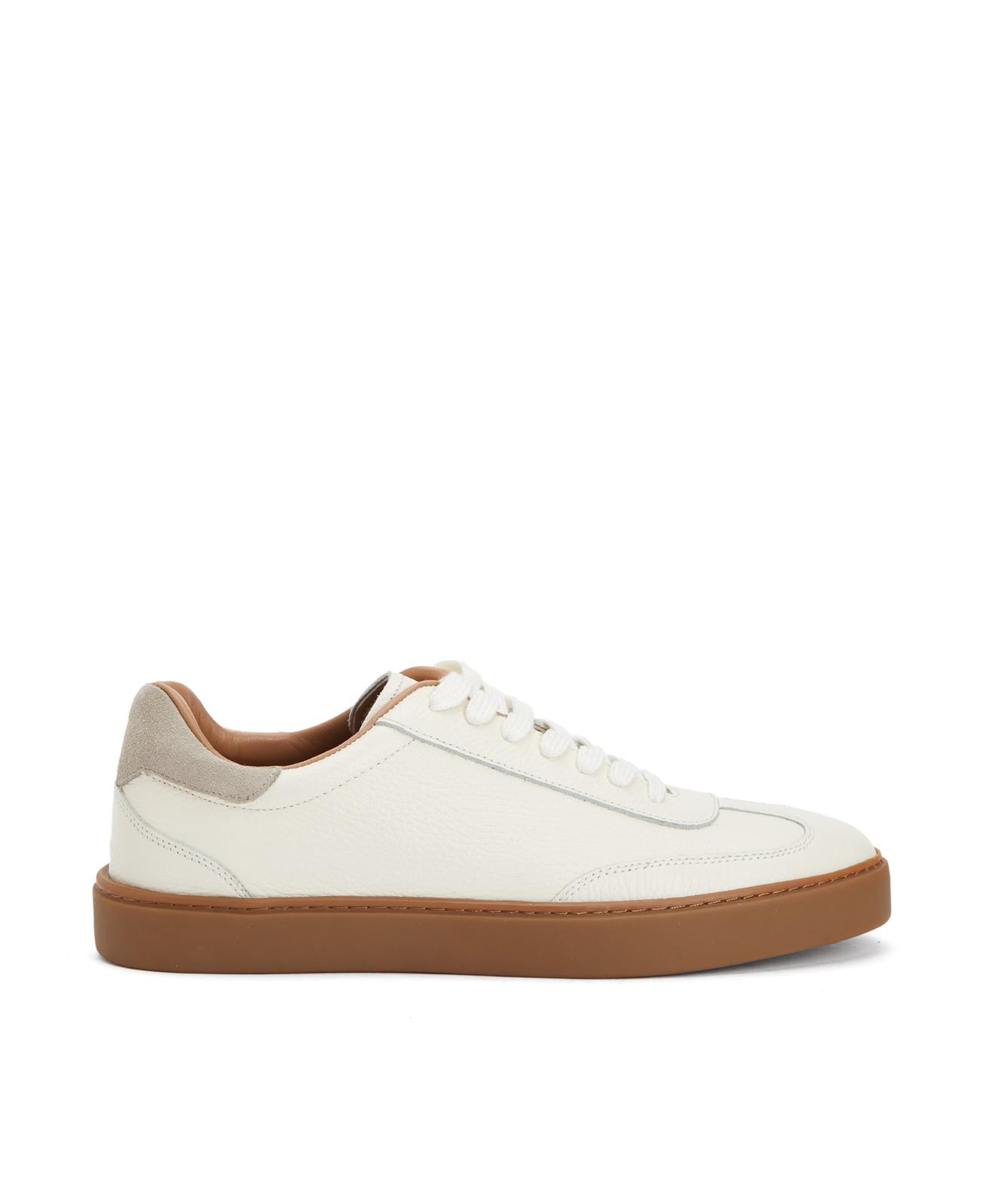 Divarese Erkek Ekru Floter Deri Sneaker