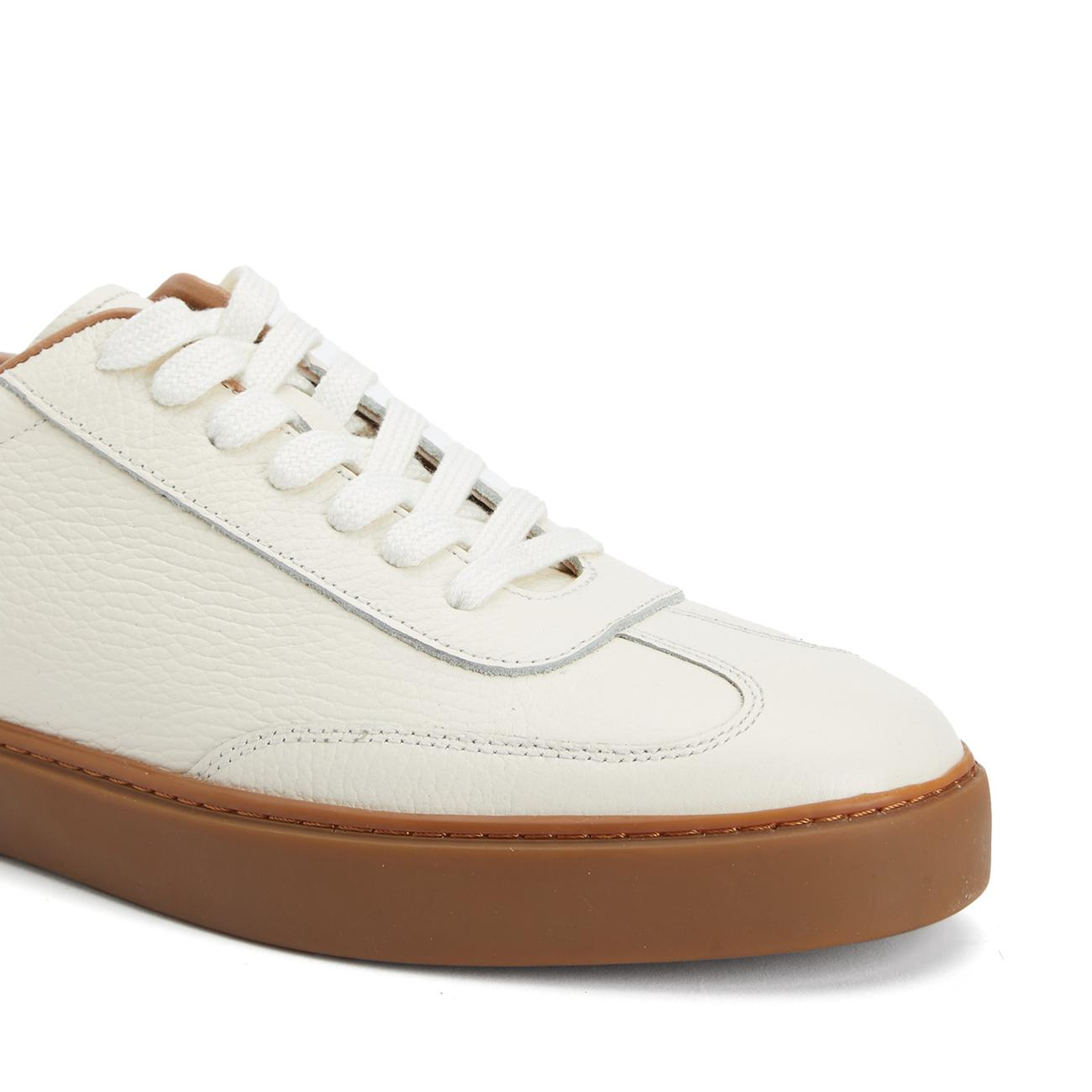 Divarese Erkek Ekru Floter Deri Sneaker