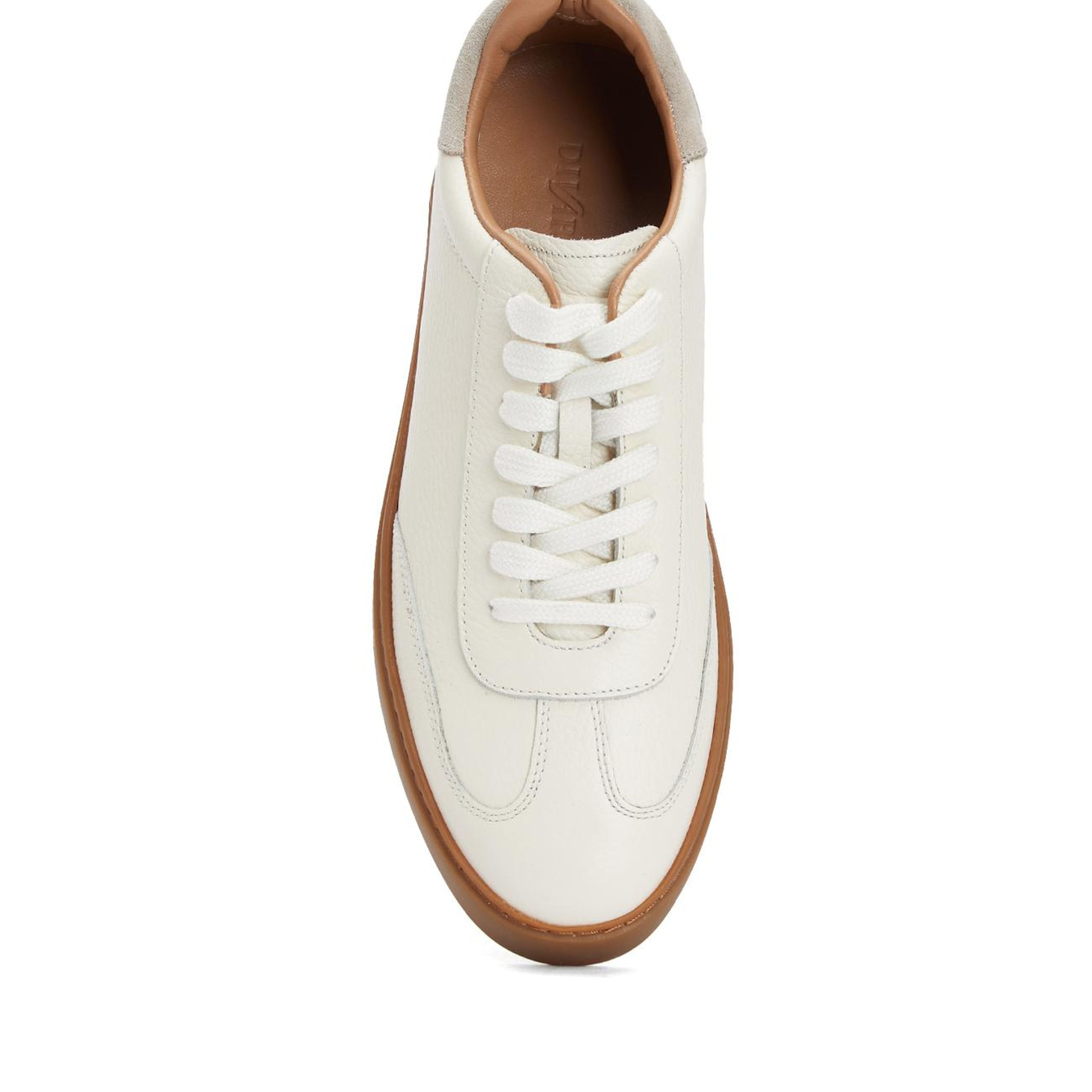 Divarese Erkek Ekru Floter Deri Sneaker