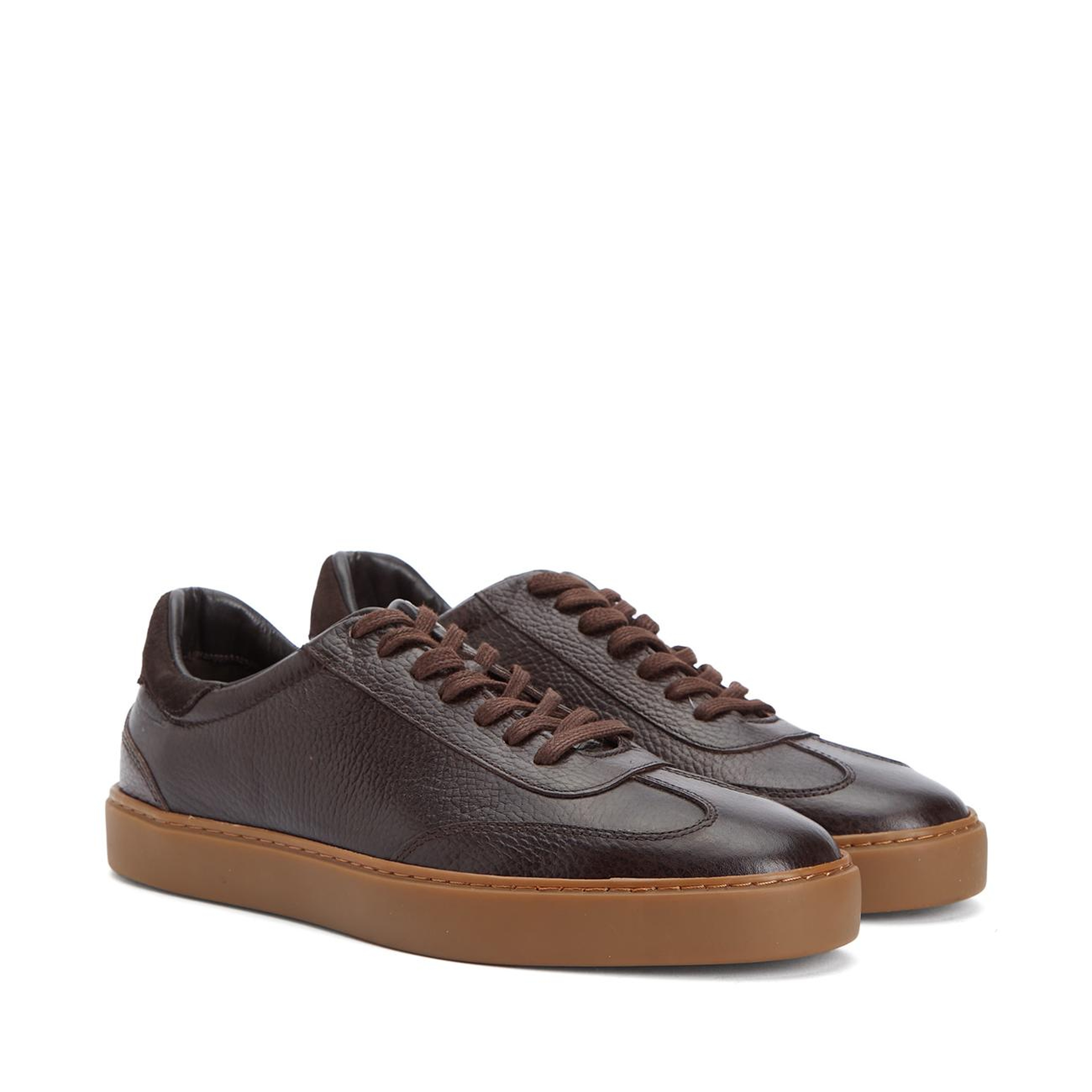 Divarese Erkek Kahverengi Floter Deri Sneaker