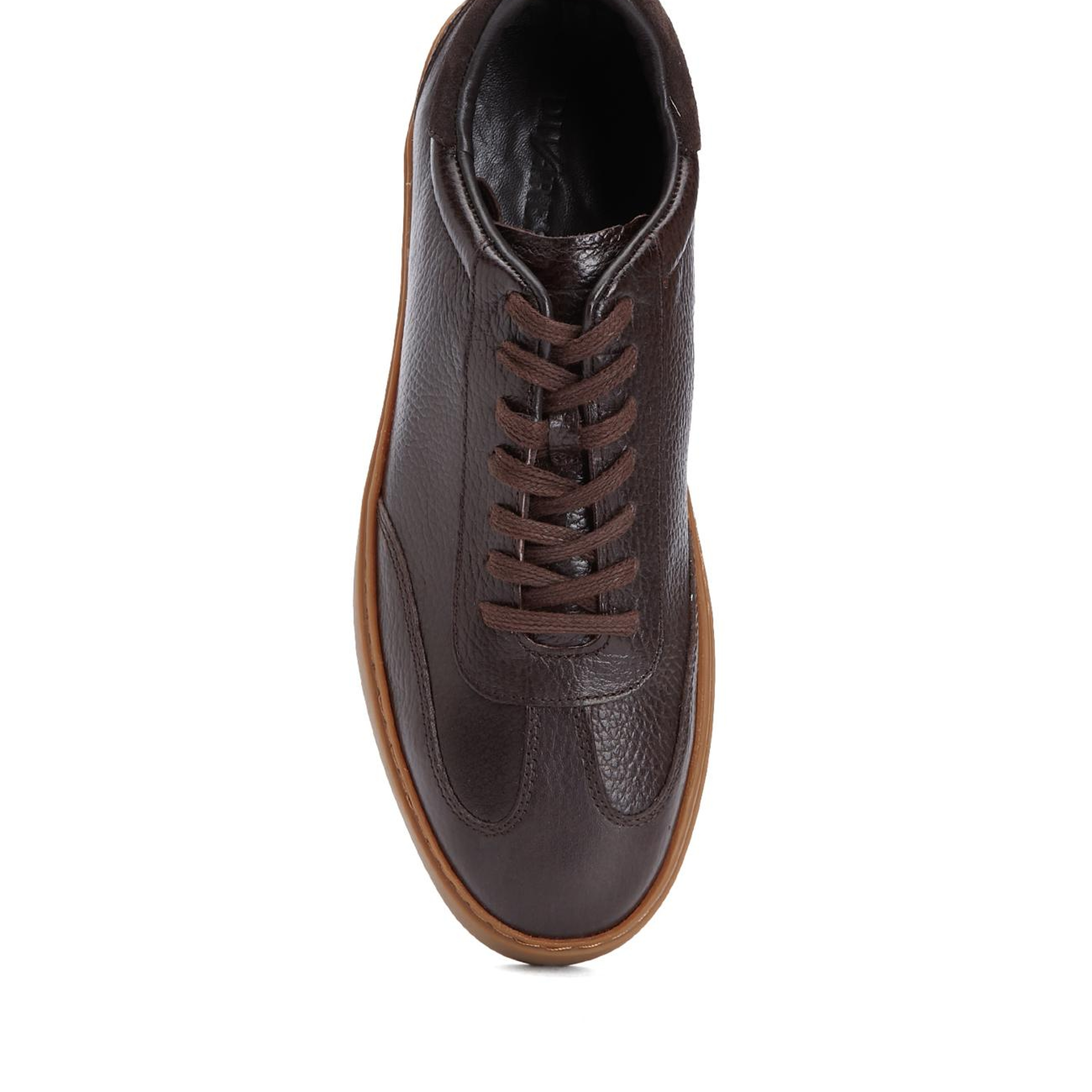Divarese Erkek Kahverengi Floter Deri Sneaker