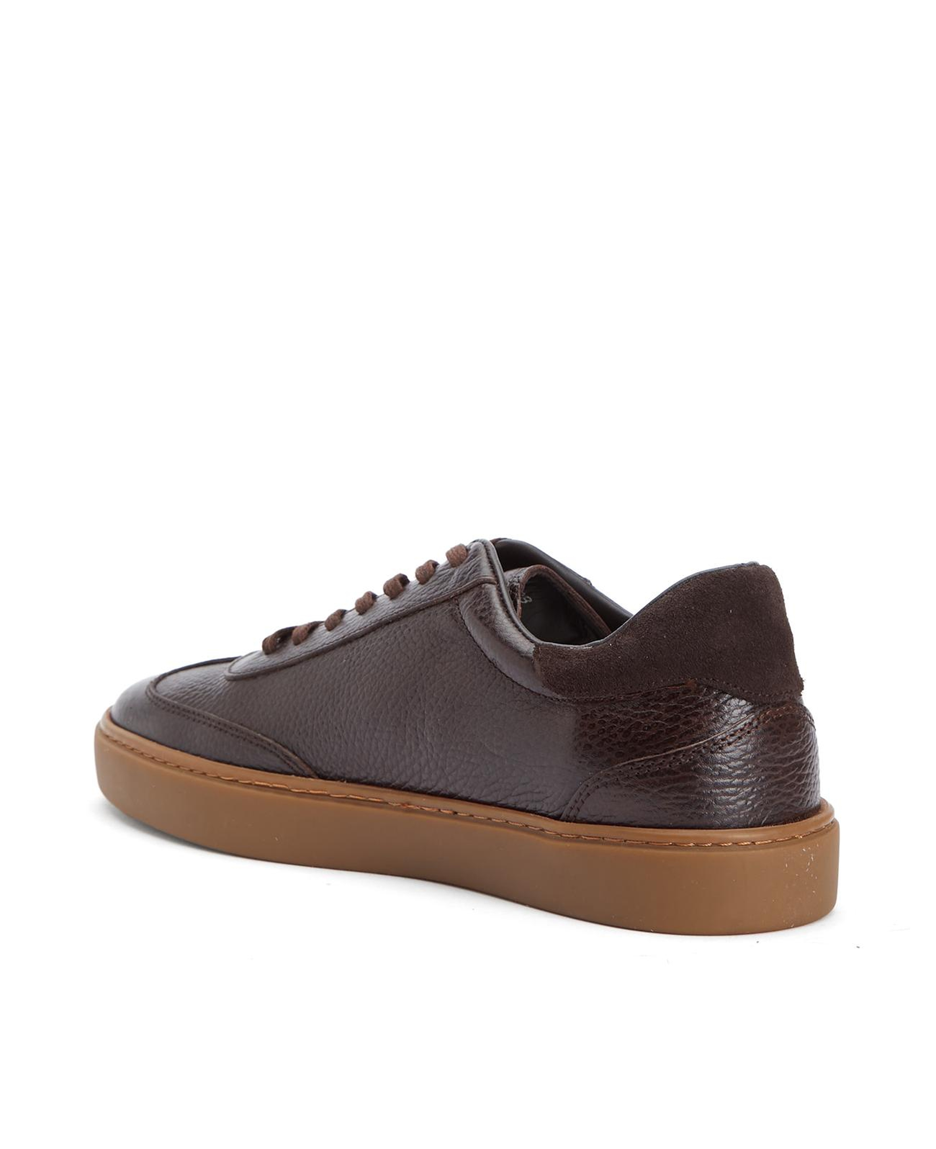 Divarese Erkek Kahverengi Floter Deri Sneaker