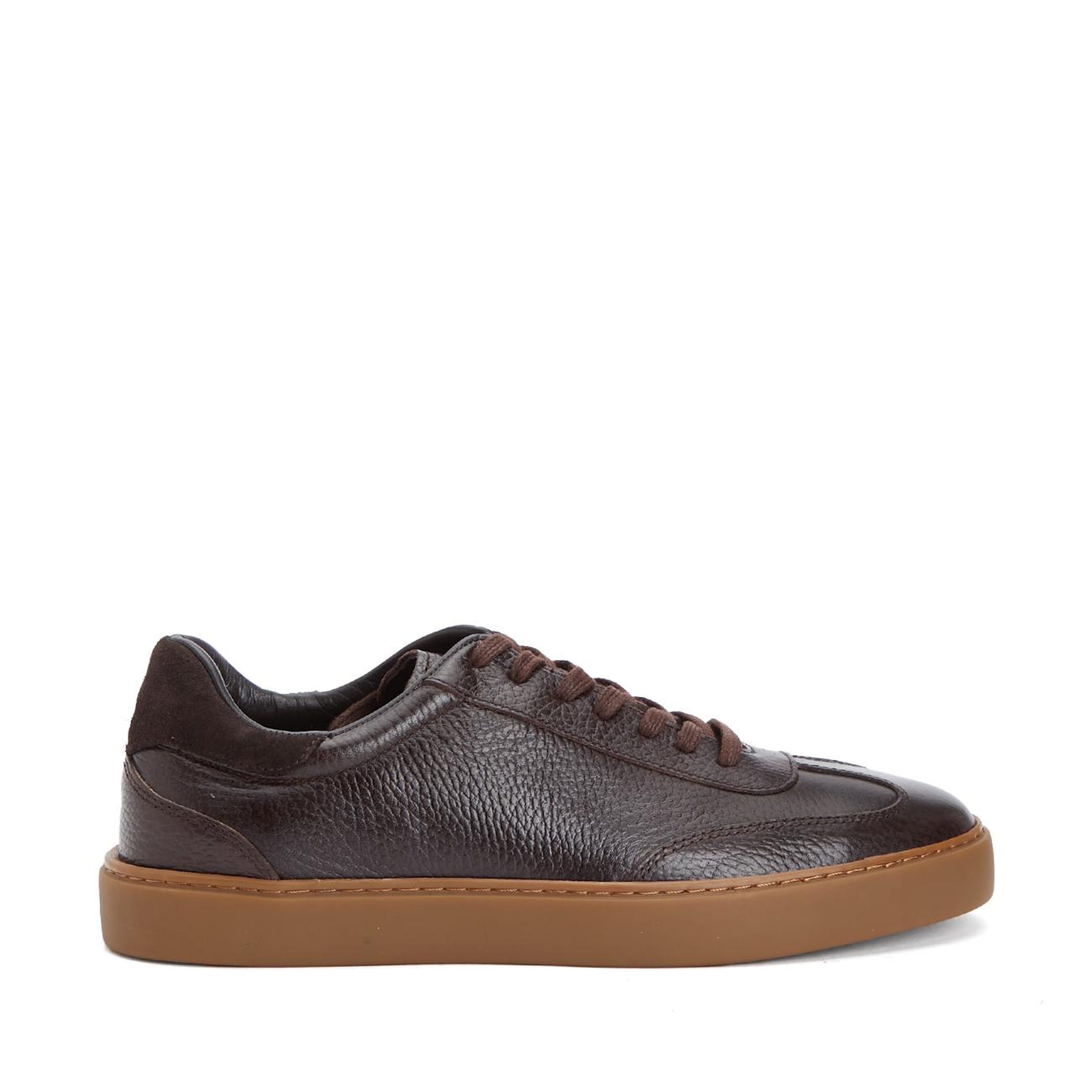 Divarese Erkek Kahverengi Floter Deri Sneaker