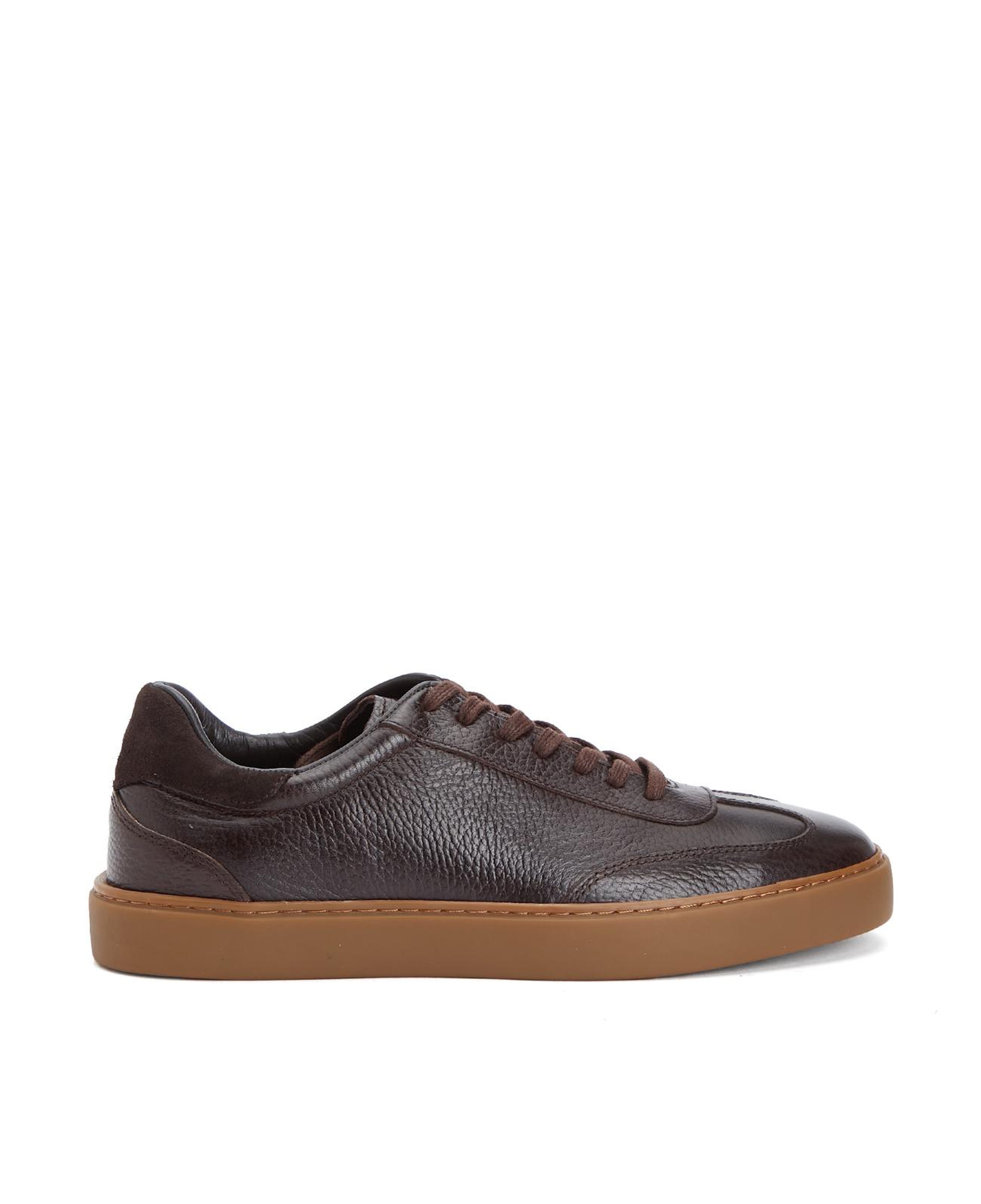 Divarese Erkek Kahverengi Floter Deri Sneaker