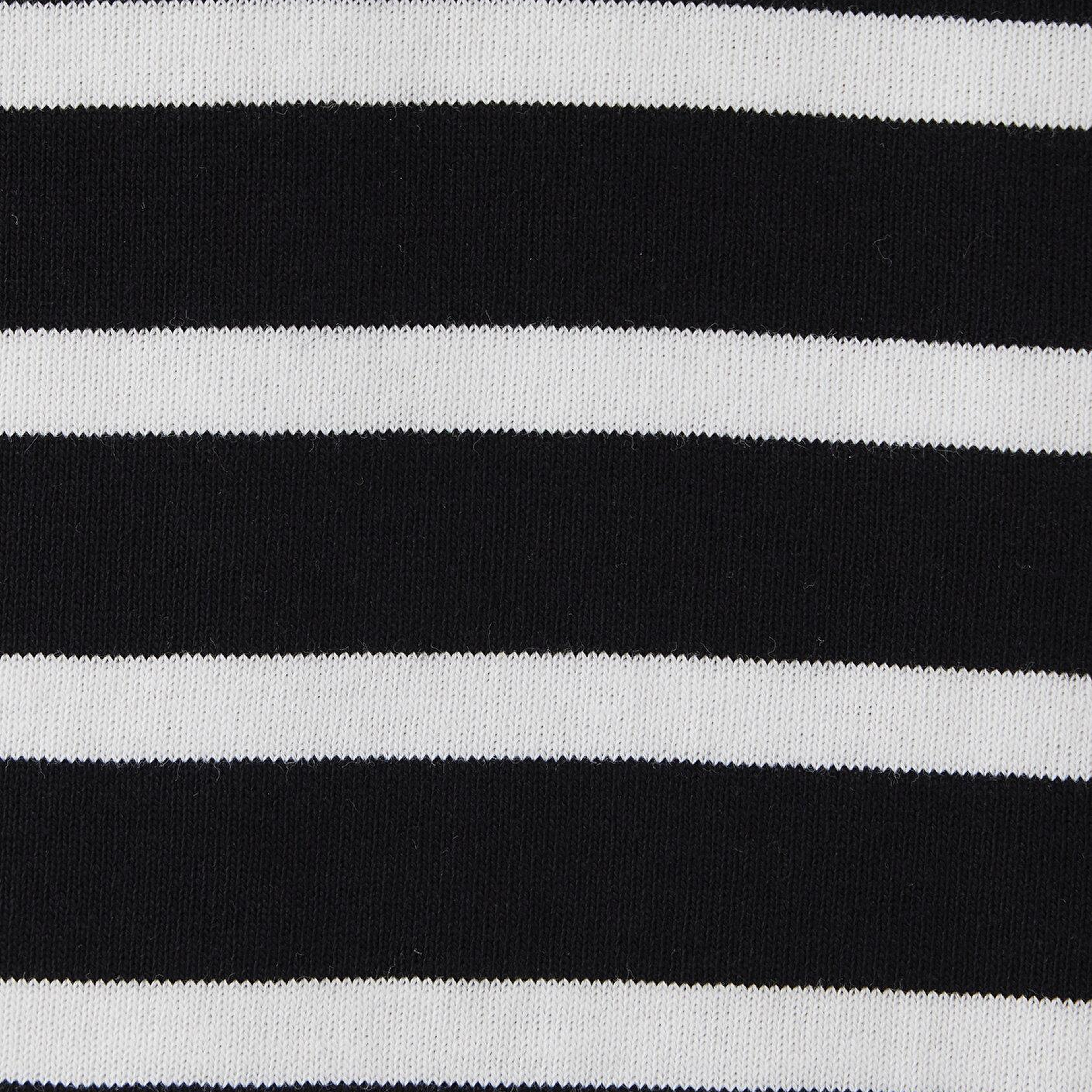 Mavi Mavi Black Ekru Çizgili Siyah Tişört Loose Fit / Bol Rahat Kesim 0612860-70057