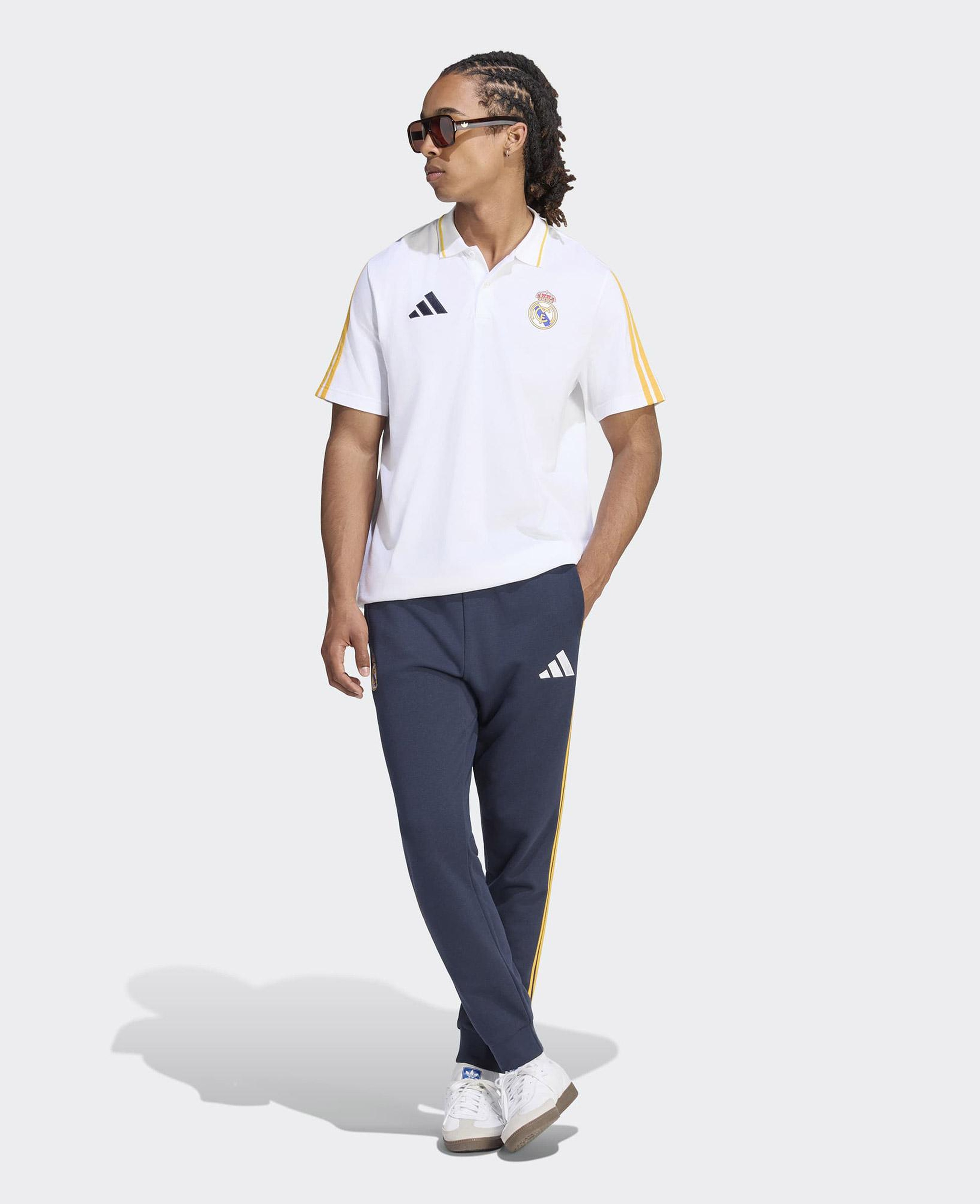 adidas Real Madrid DNA Erkek Beyaz Polo T-Shirt