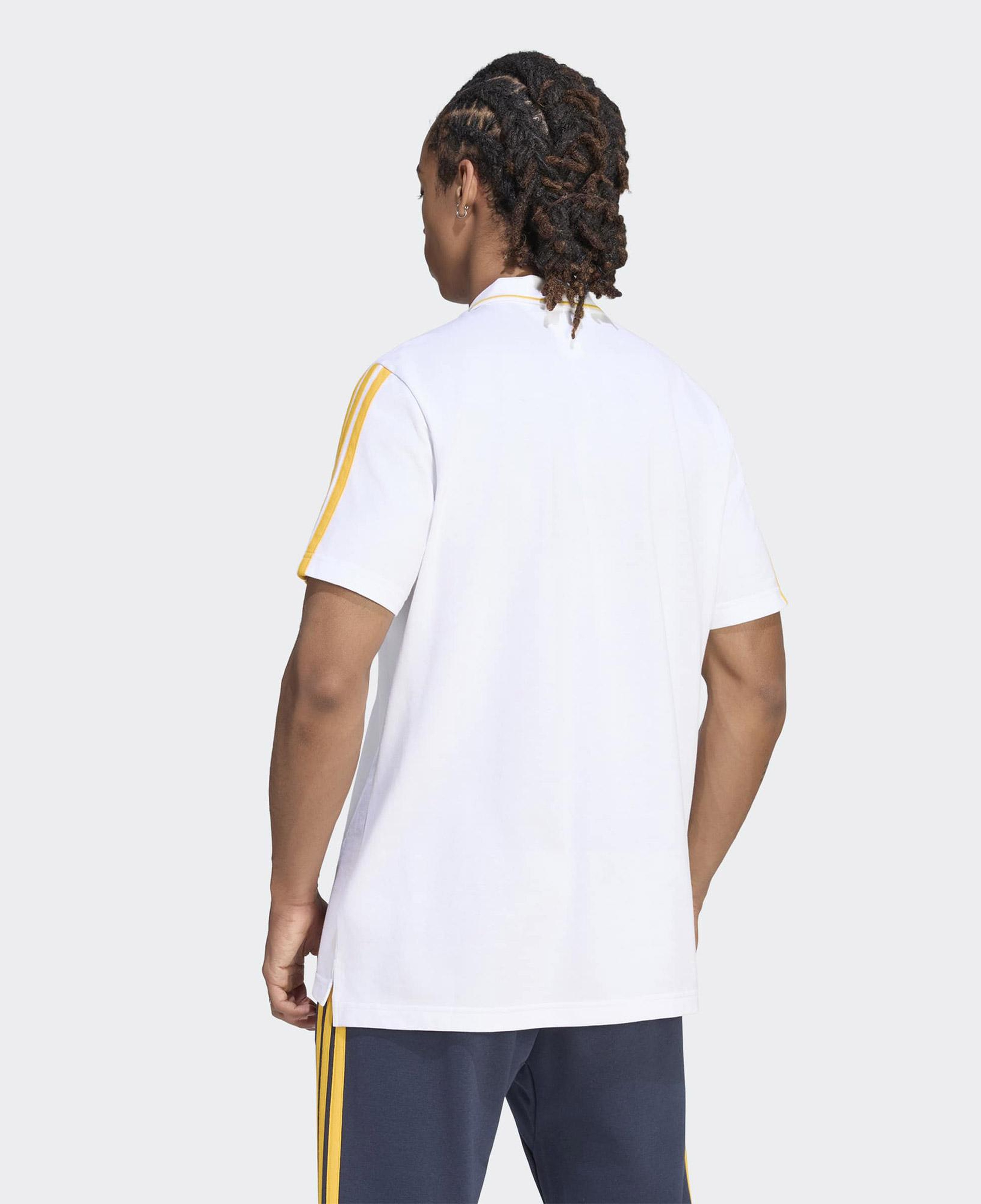 adidas Real Madrid DNA Erkek Beyaz Polo T-Shirt