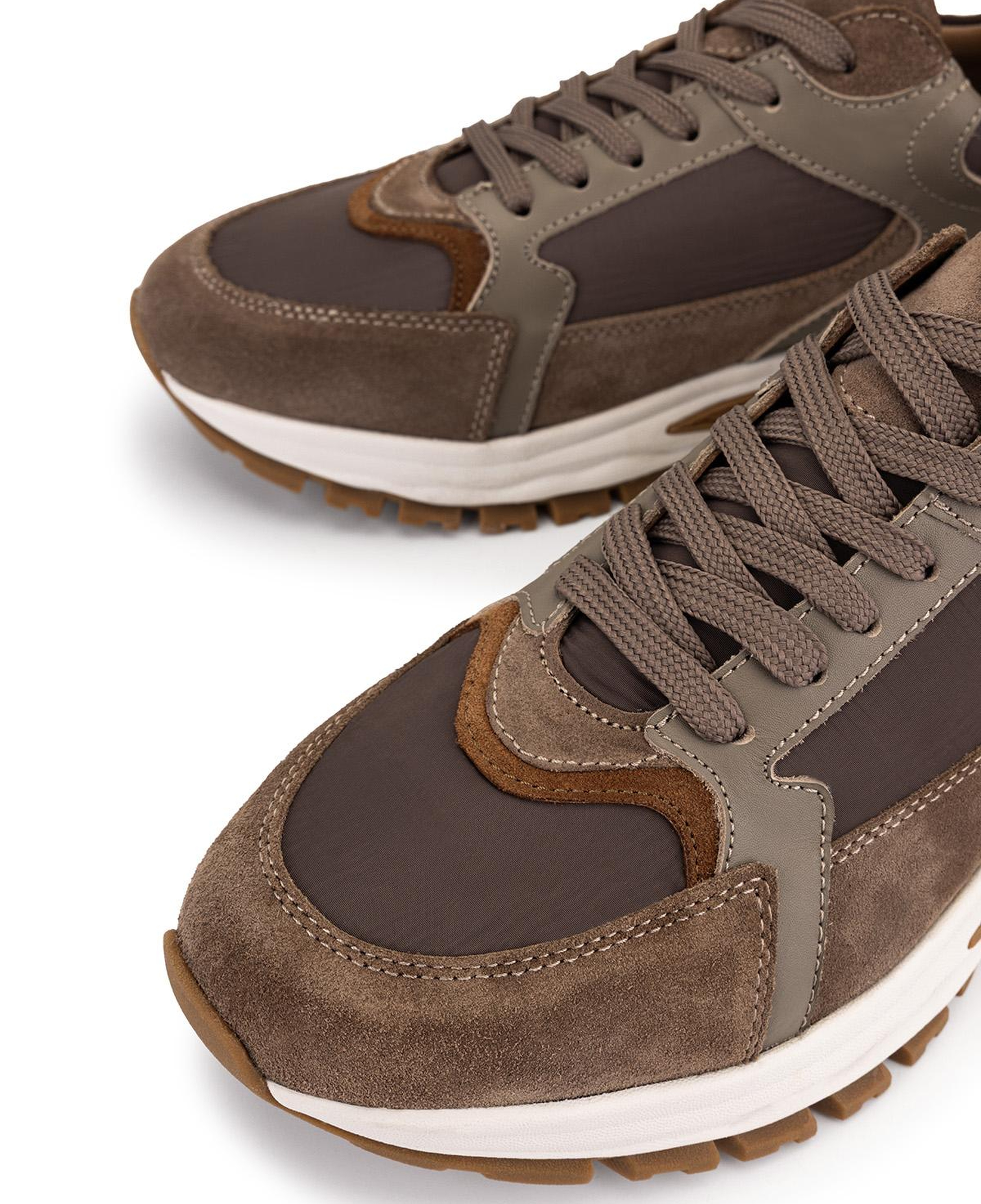 Tamer Tanca Erkek Deri & Tekstil Kahverengi Sneakers & Spor Ayakkabı